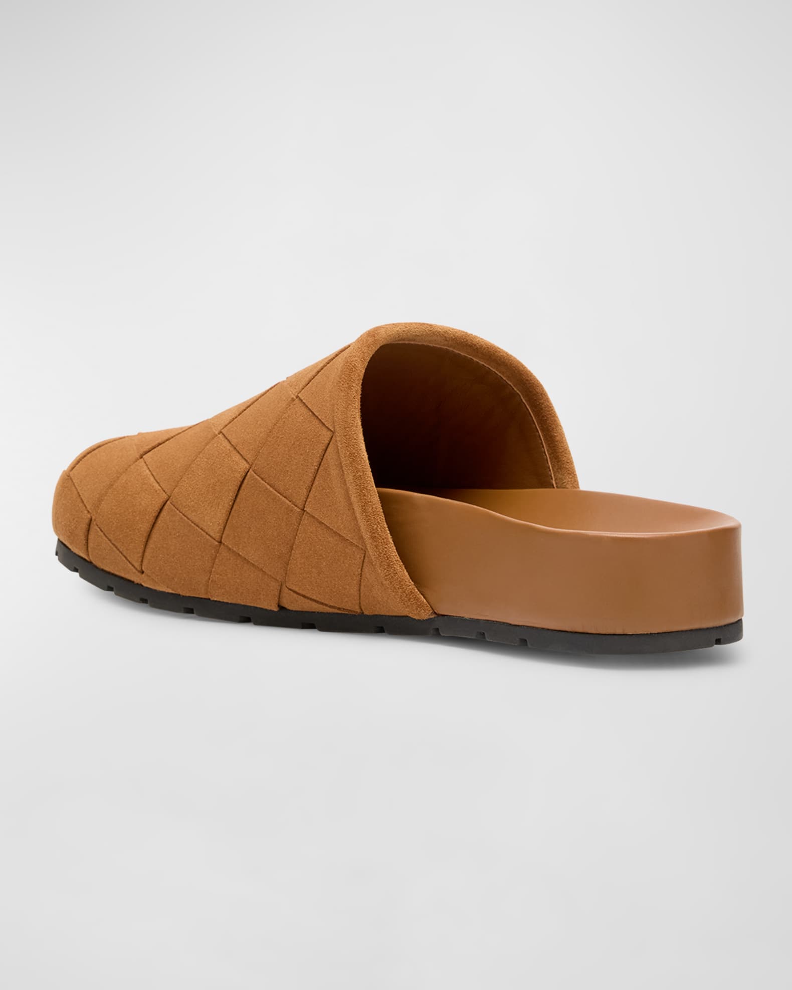 Bottega Veneta Reggie Intrecciato Suede Clogs