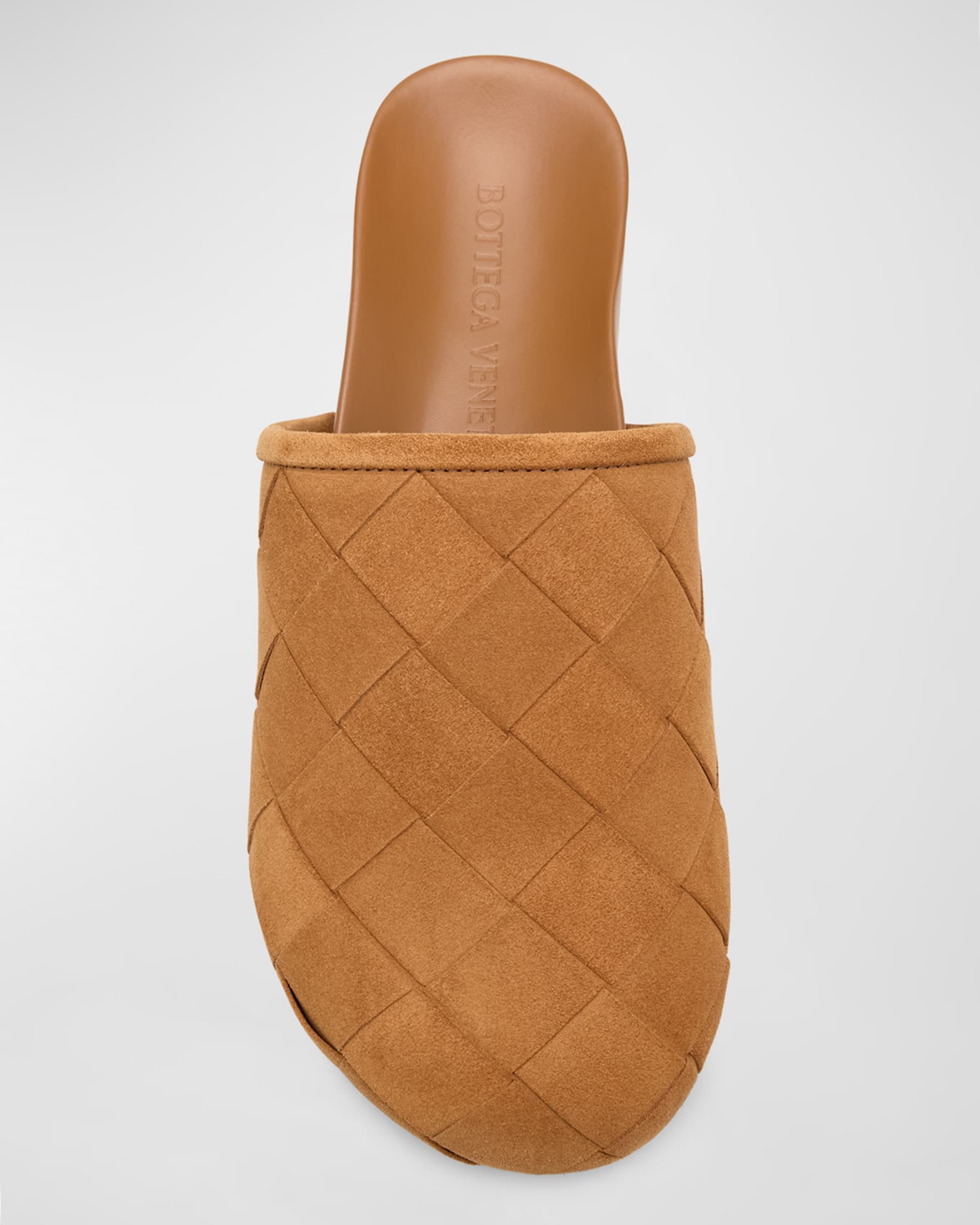 サンダル・ミュール BOTTEGA VENETA  Slippers and Clogs Women Leather Brown Bottega Veneta Slippers and Clogs Women Leather Pink/Powder