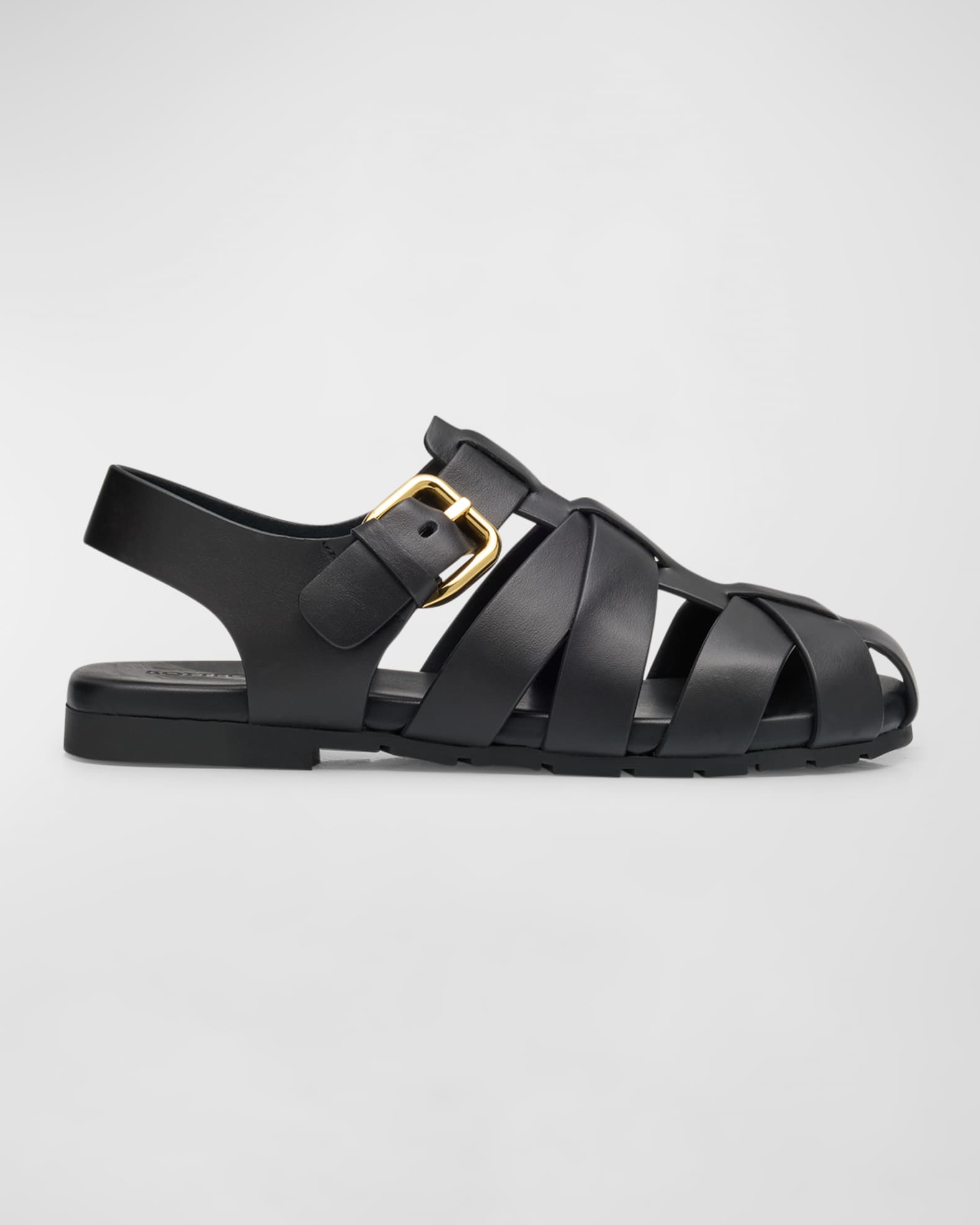 Bottega Veneta Alfie Leather Fisherman Sandals | Neiman Marcus