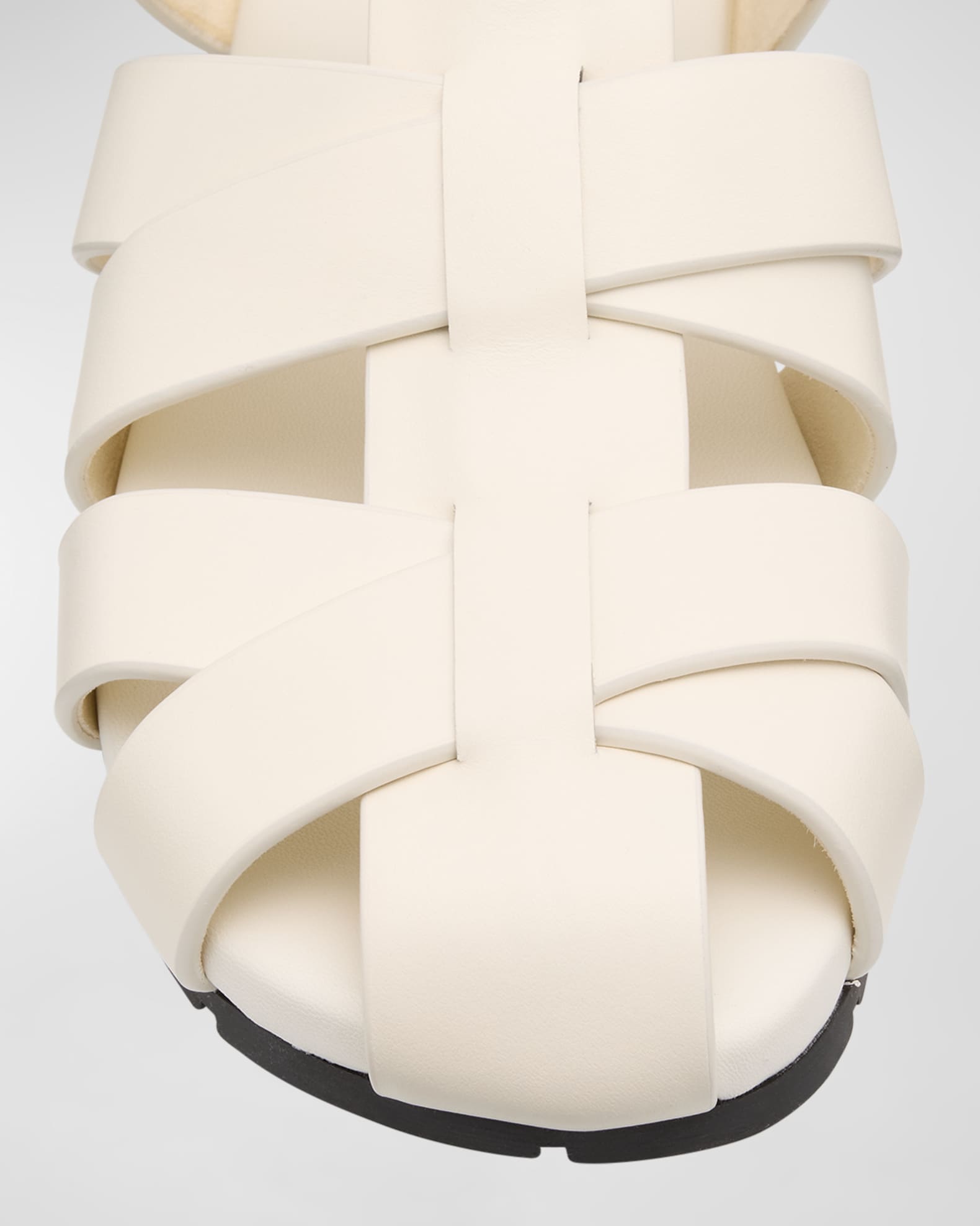 Bottega Veneta Alfie Leather Fisherman Sandals | Neiman Marcus