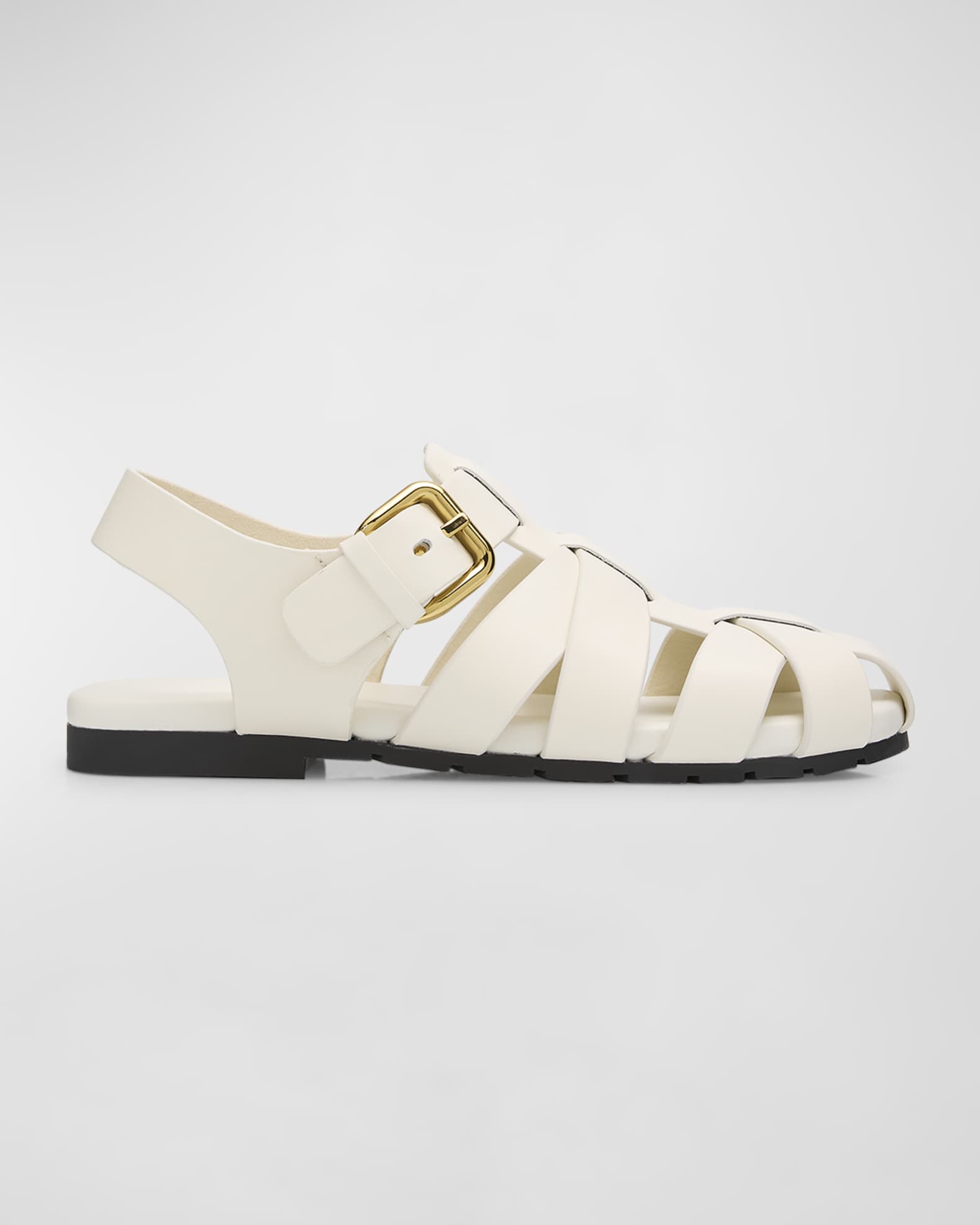 Bottega Veneta Alfie Leather Fisherman Sandals | Neiman Marcus