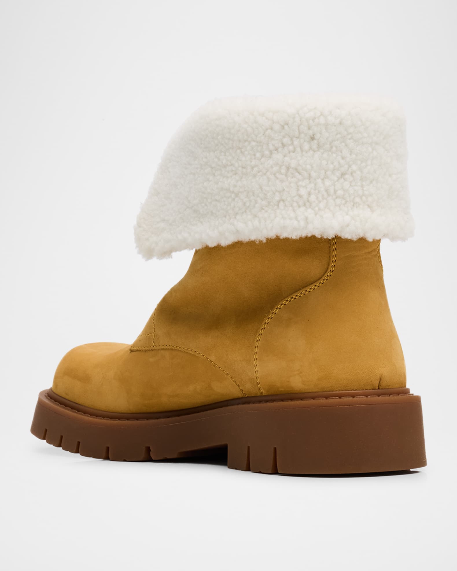 Haddock Suede Shearling Zip Booties 1