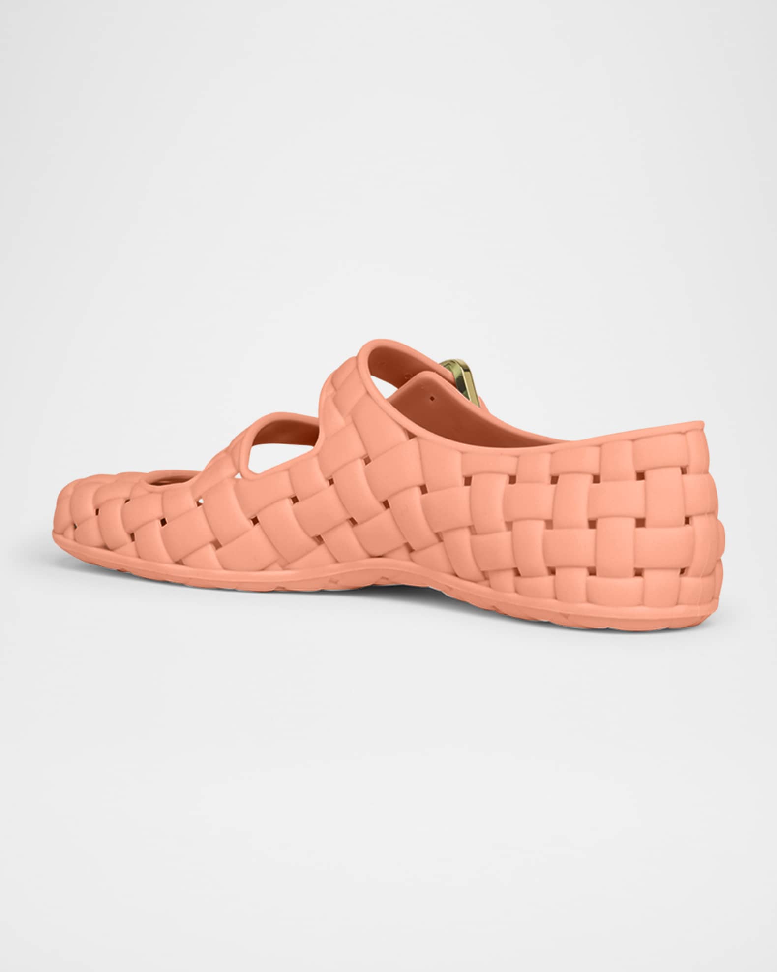 Bottega Veneta Amy Intreccio Dual Mary Jane Ballerina Flats
