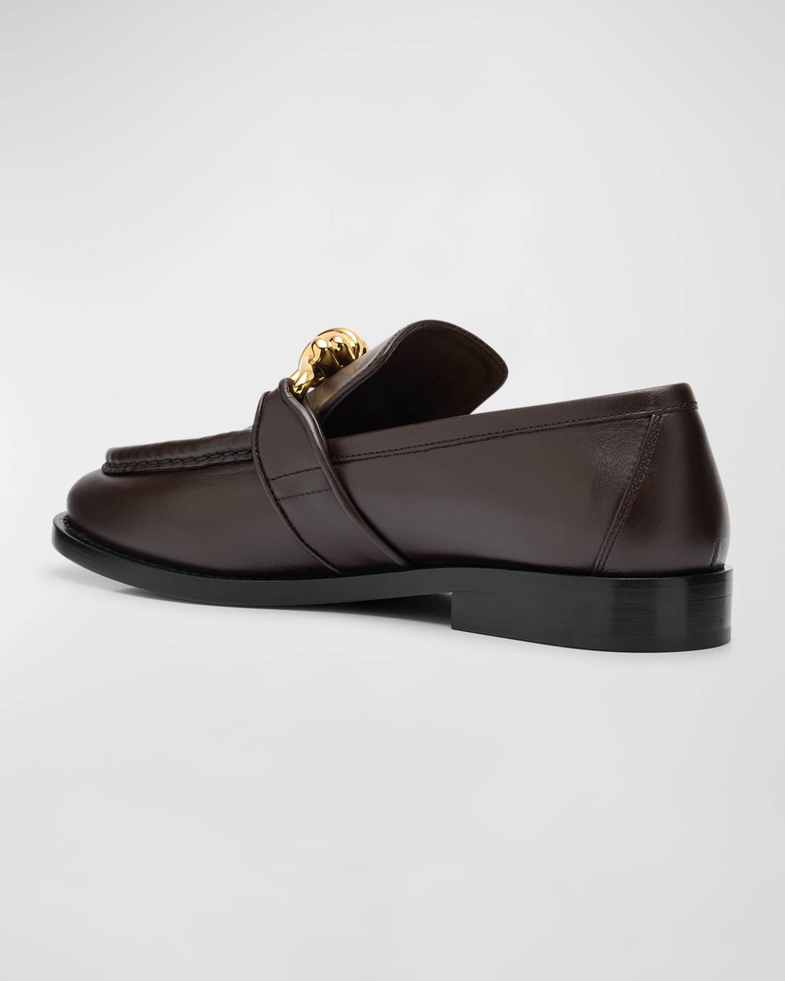 【BOTTEGA VENETA】 Astaire メタリックノット パンプス Bottega Veneta Astaire Metallic Knot Leather Loafers