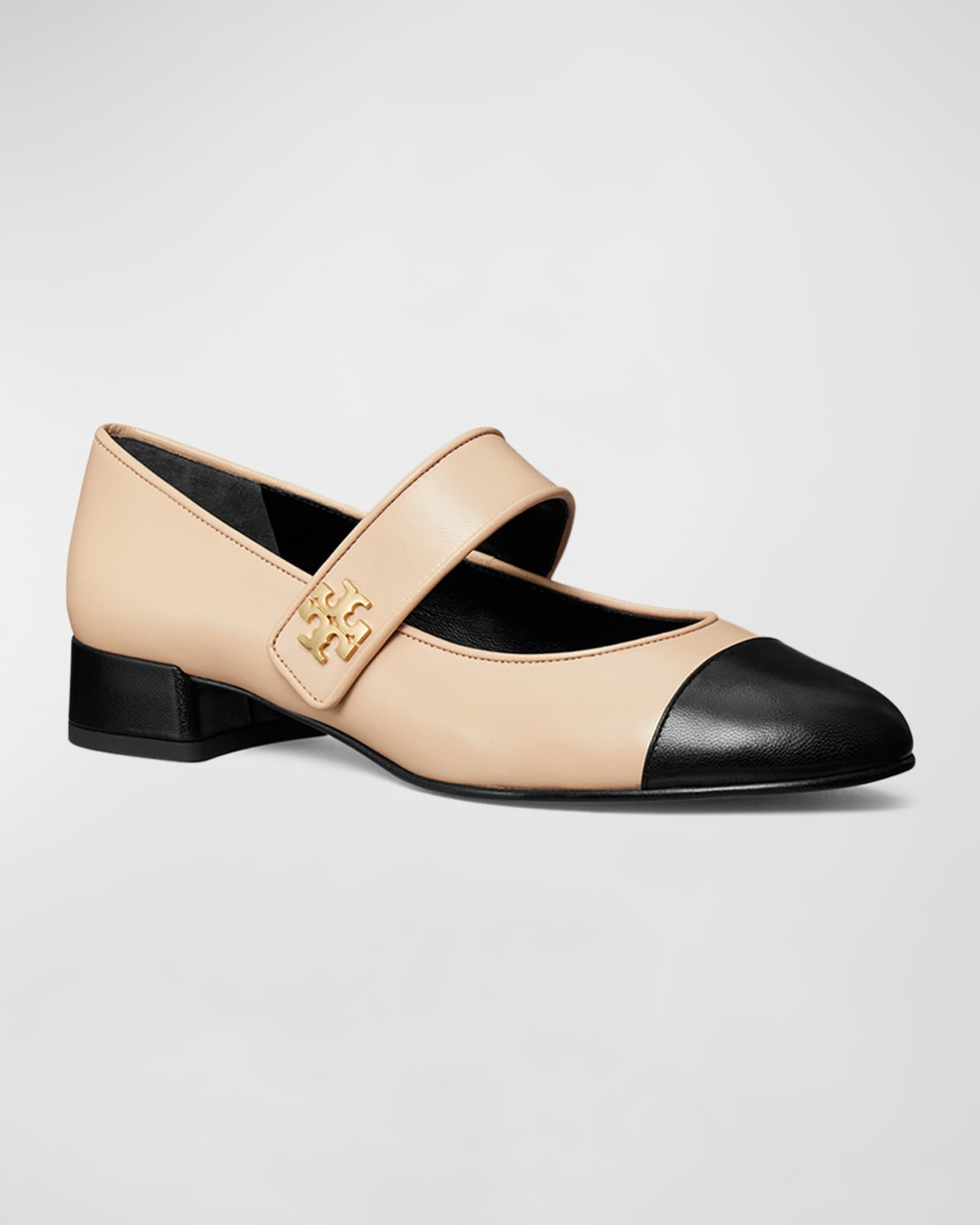 Mary Jane Cap Toe Bicolor Ballerina Flats