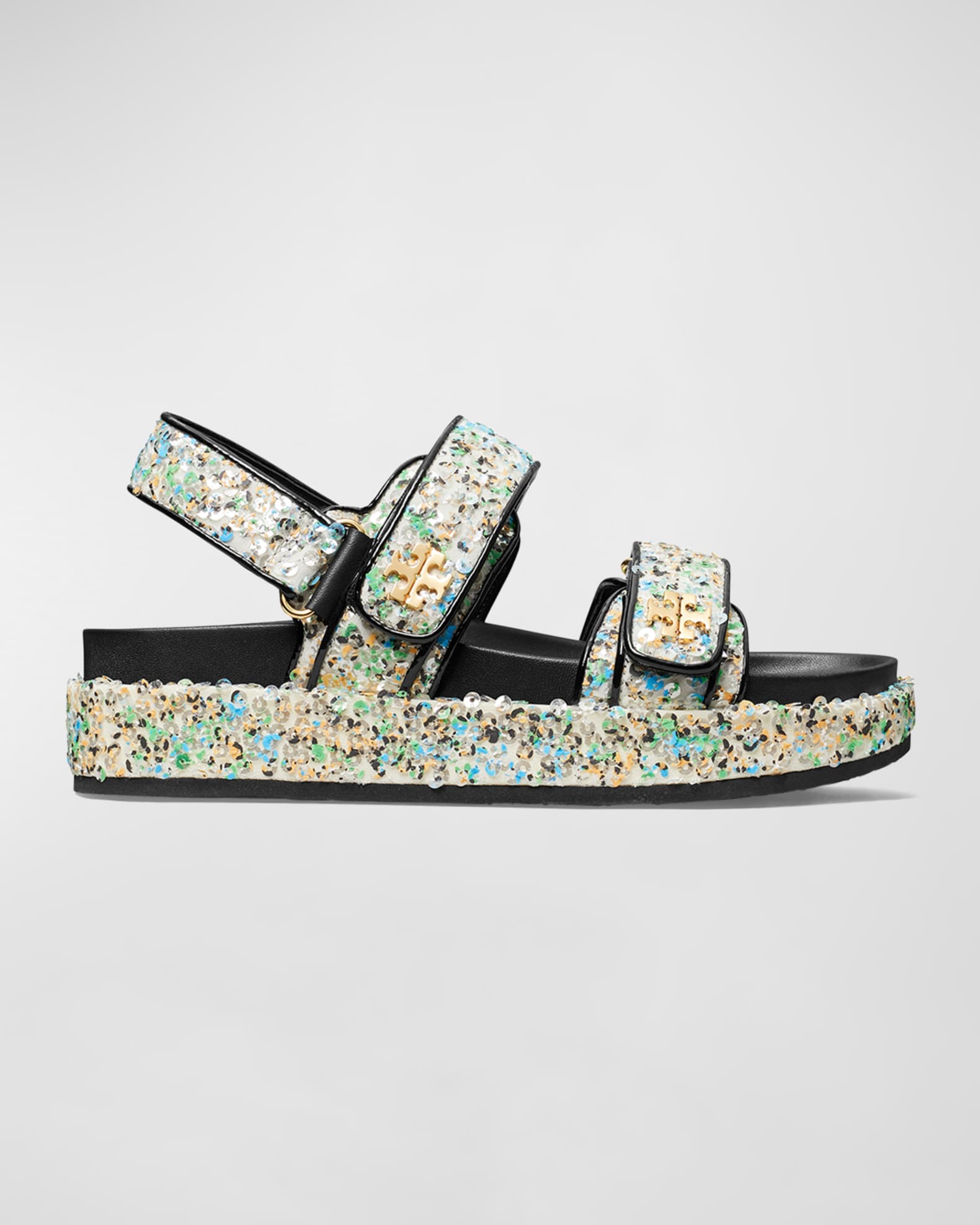 Tory Burch Kira Sequin Dual Band Sport Sandals Neiman Marcus