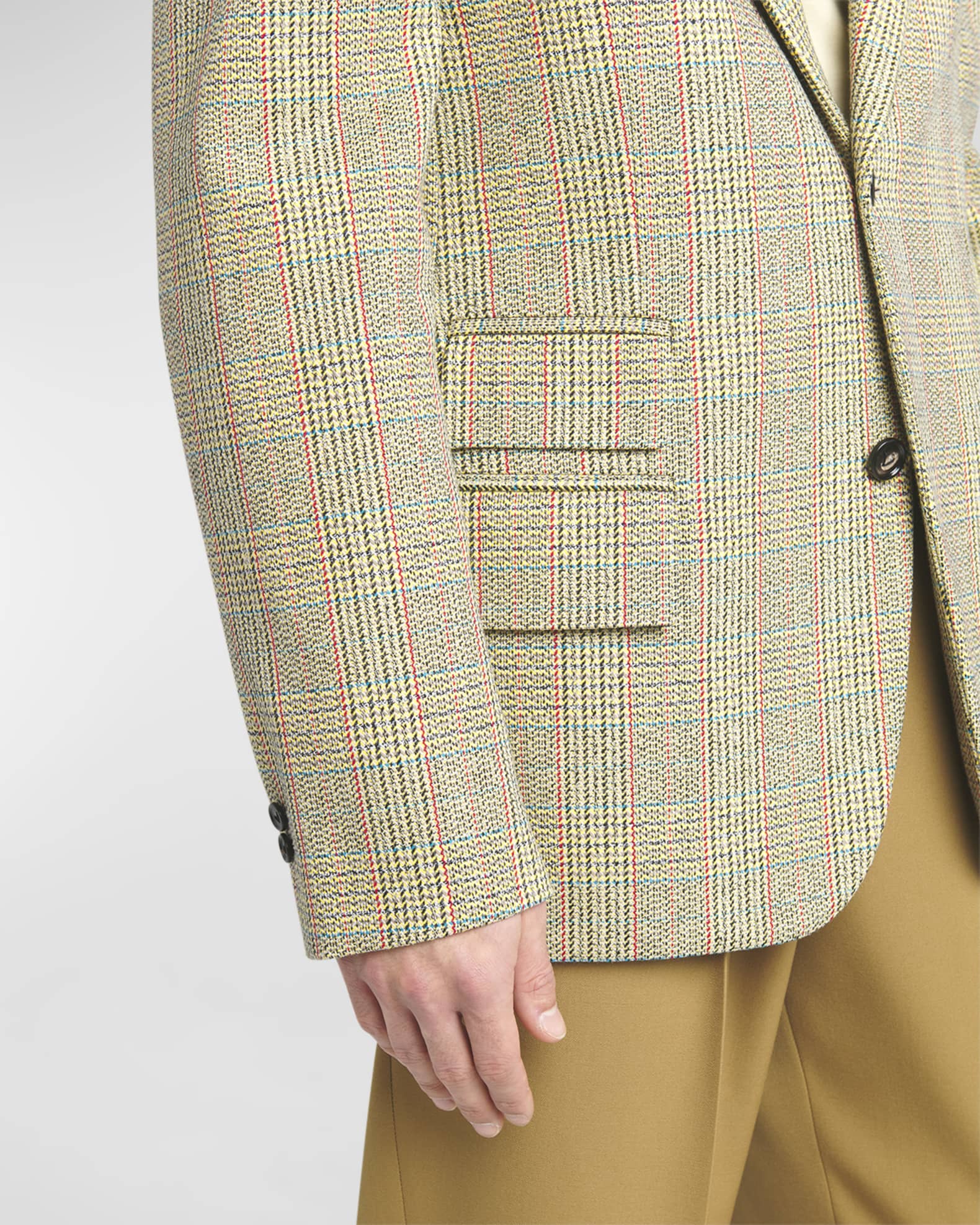 【関税＆送料込み】Bottega Veneta Distorted Prince Of Wales Bottega Veneta Distorted Prince of Wales Wool Blend Sport