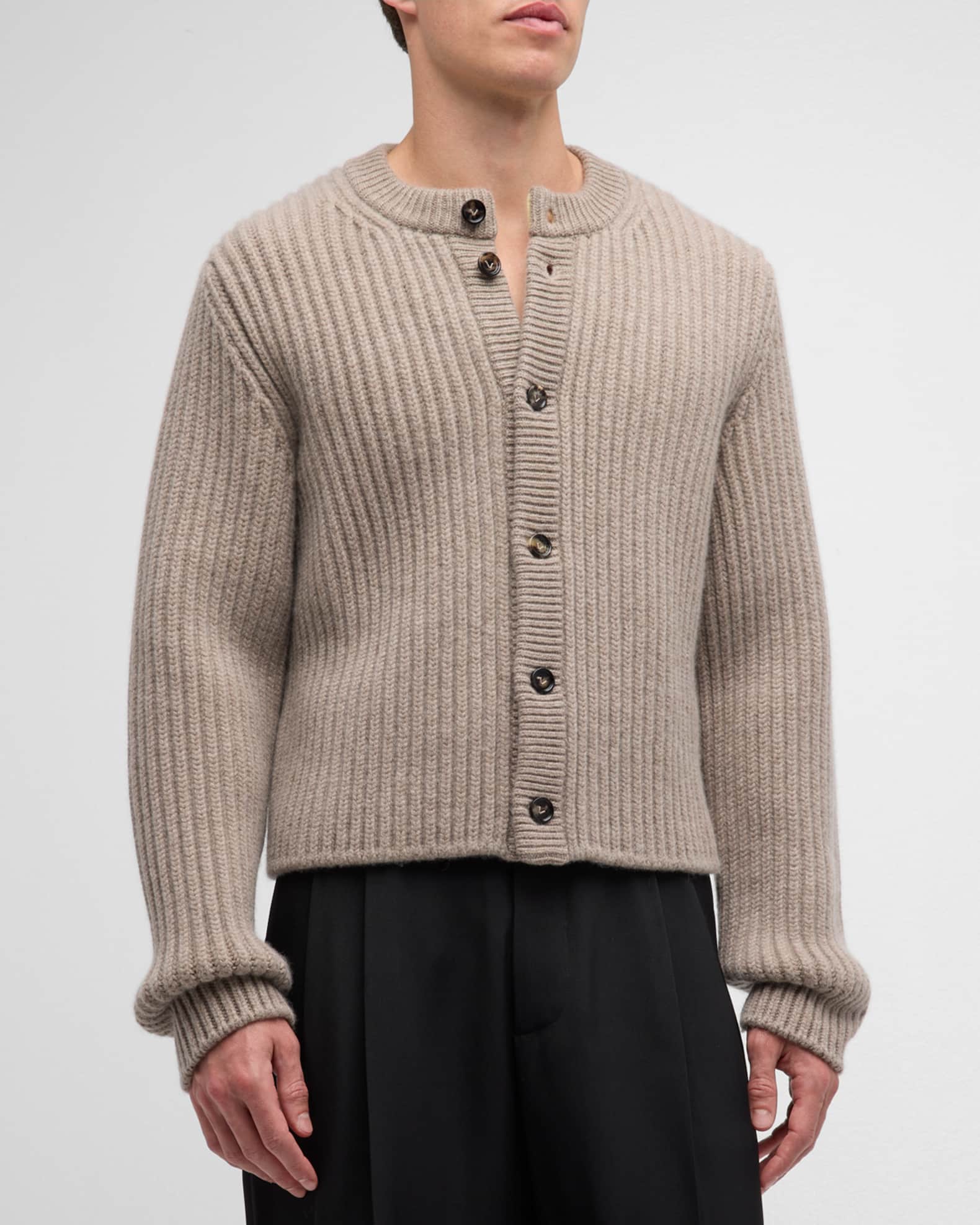 Mens designer lit cardigan sale