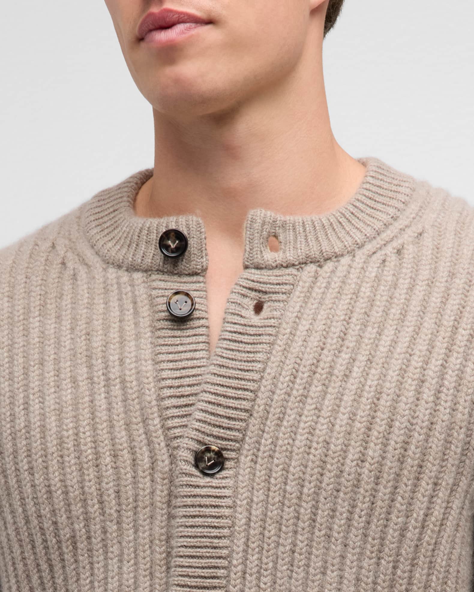 Bottega Veneta Men's Wool-Cashmere Cardigan | Neiman Marcus