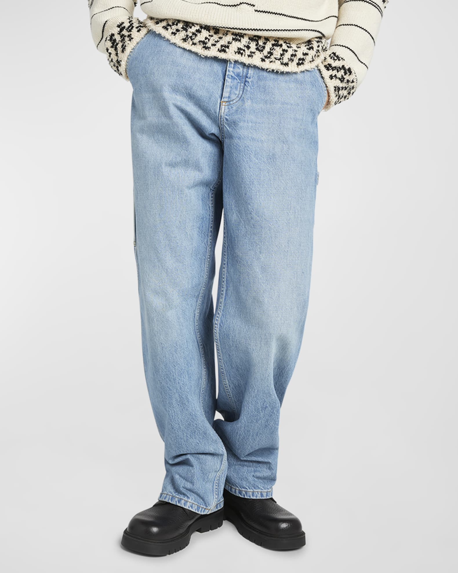 商品画像：BOTTEGA VENETA | Belted Wide Leg Jeans | Men | Lane Crawford 2