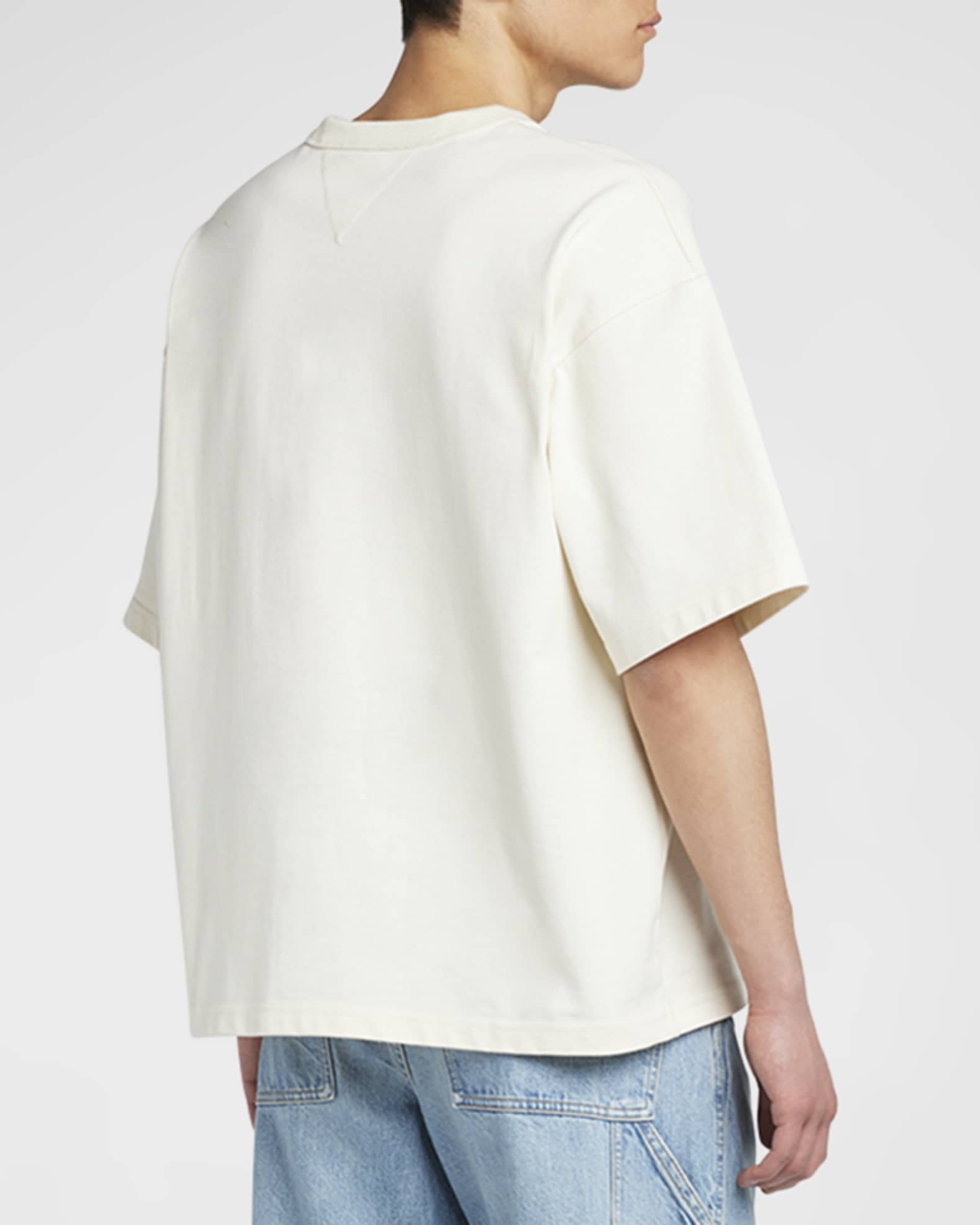 Tシャツ・カットソー BOTTEGA VENETA HEAVY JAPANESE JERSEY T-SHIRT Bottega Veneta Men's Heavy Japanese Jersey T-Shirt