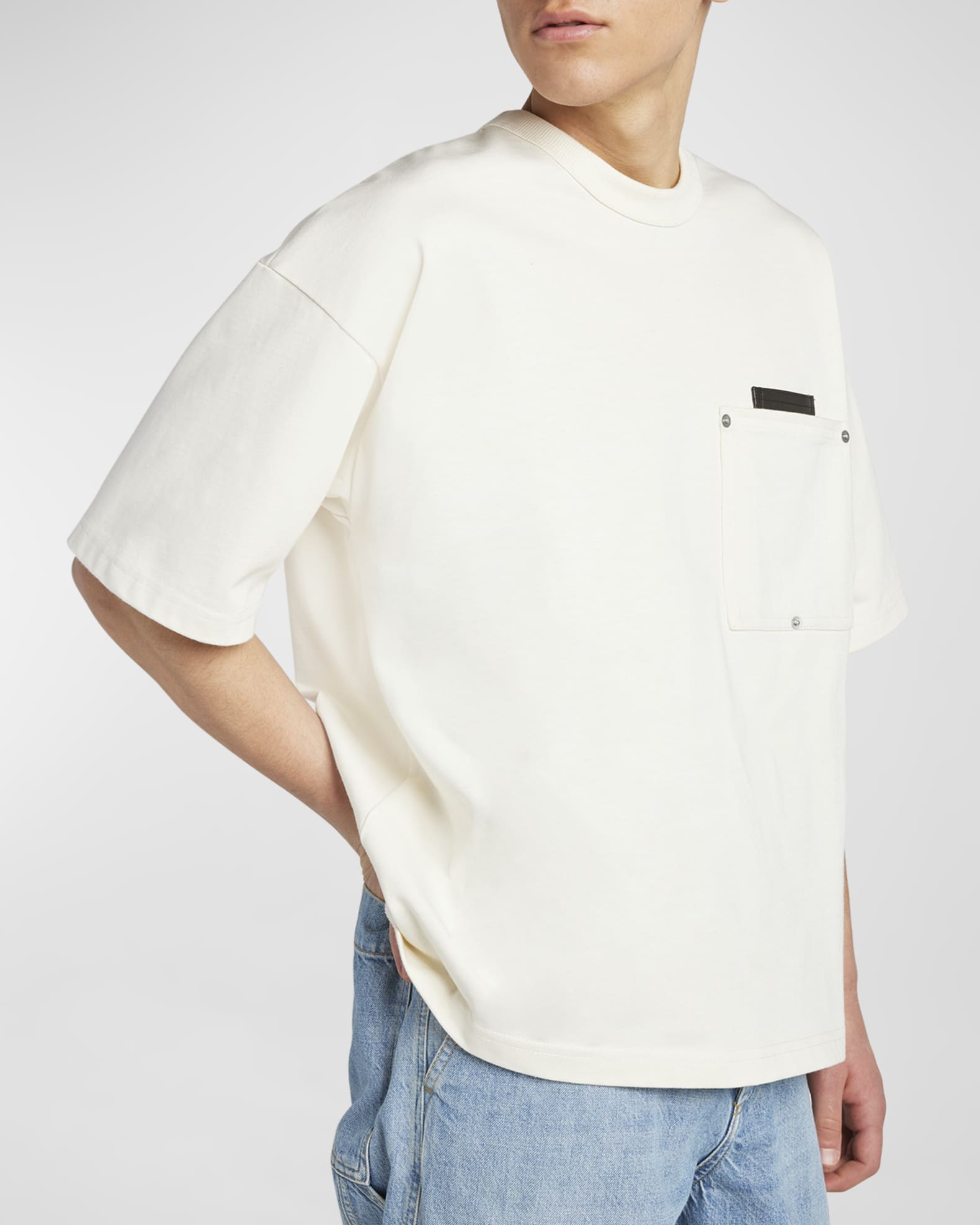 Bottega Veneta Men's Heavy Japanese Jersey T-Shirt | Neiman
