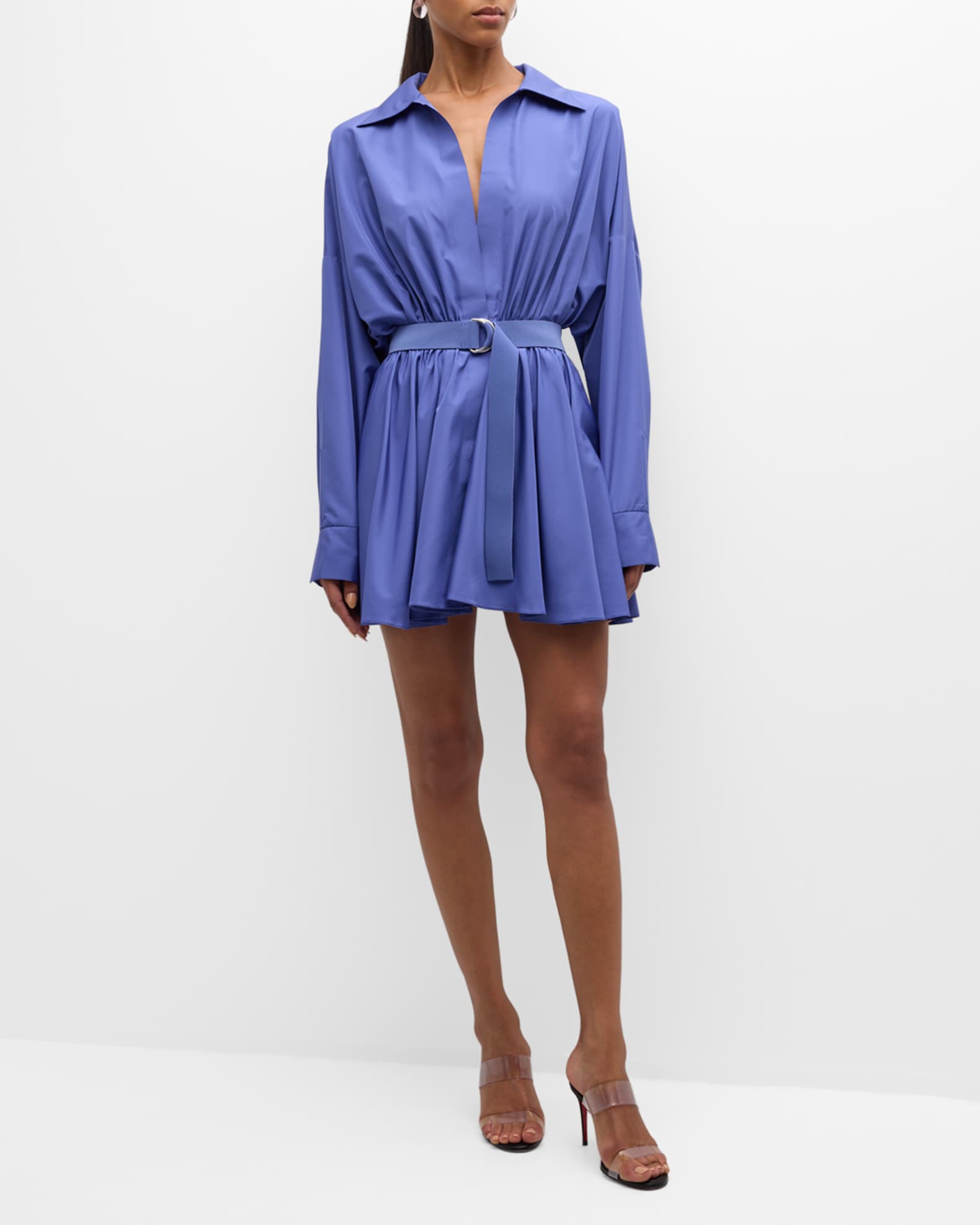 Oversized boyfriend shirt dress 2025