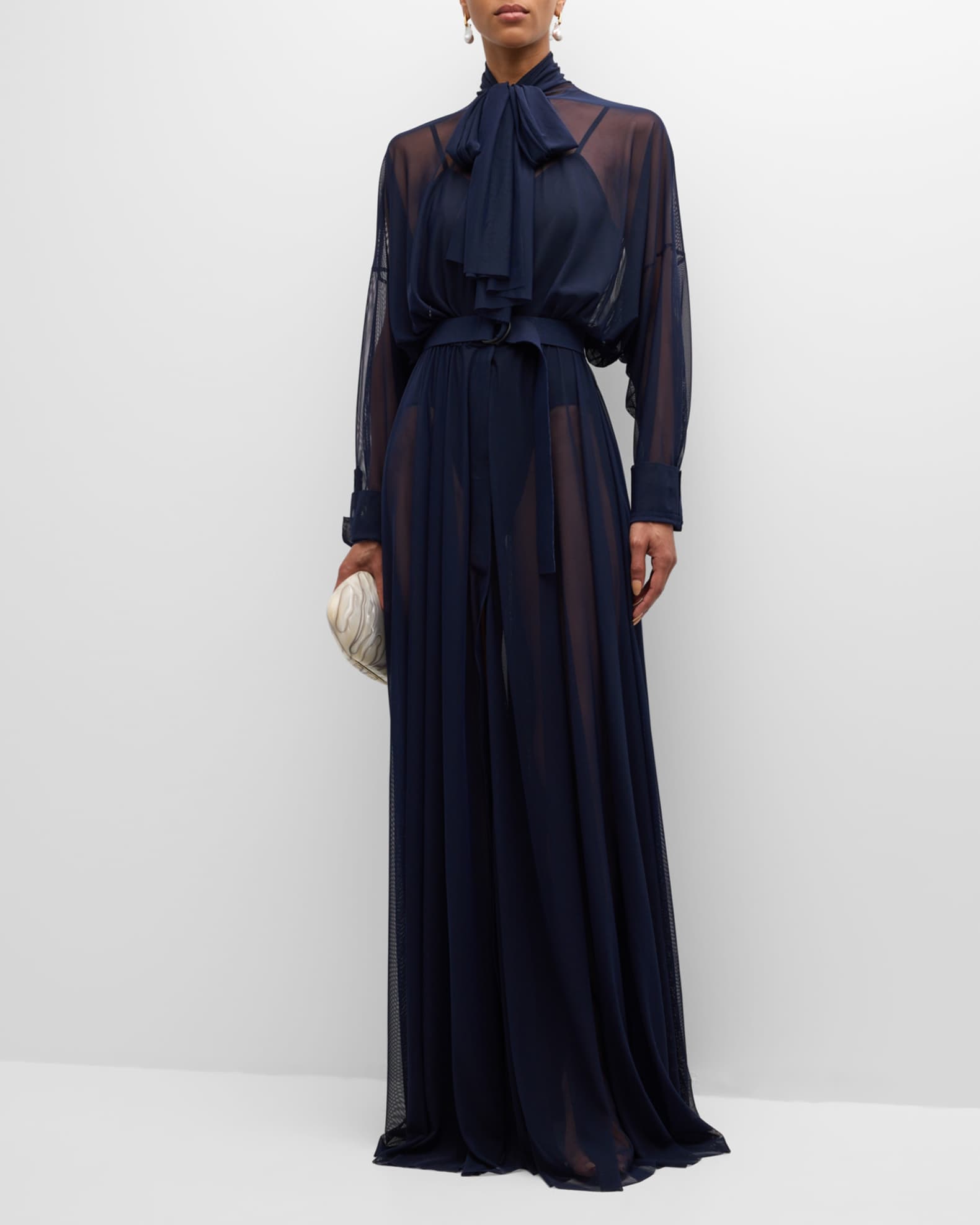 Norma Kamali Super Oversized Boyfriend Shirt Gown Neiman Marcus