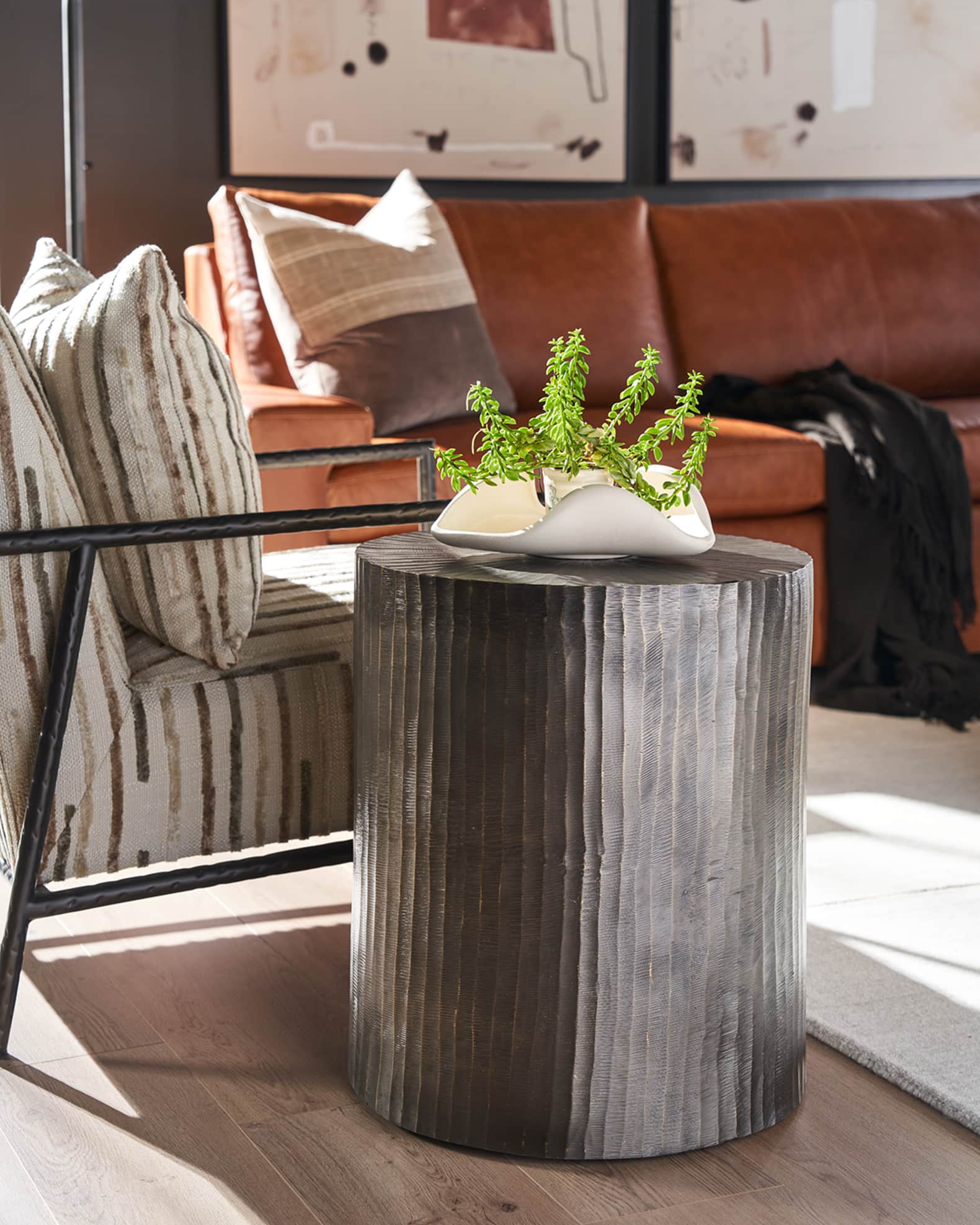 Universal Furniture Asher Round End Table | Neiman Marcus