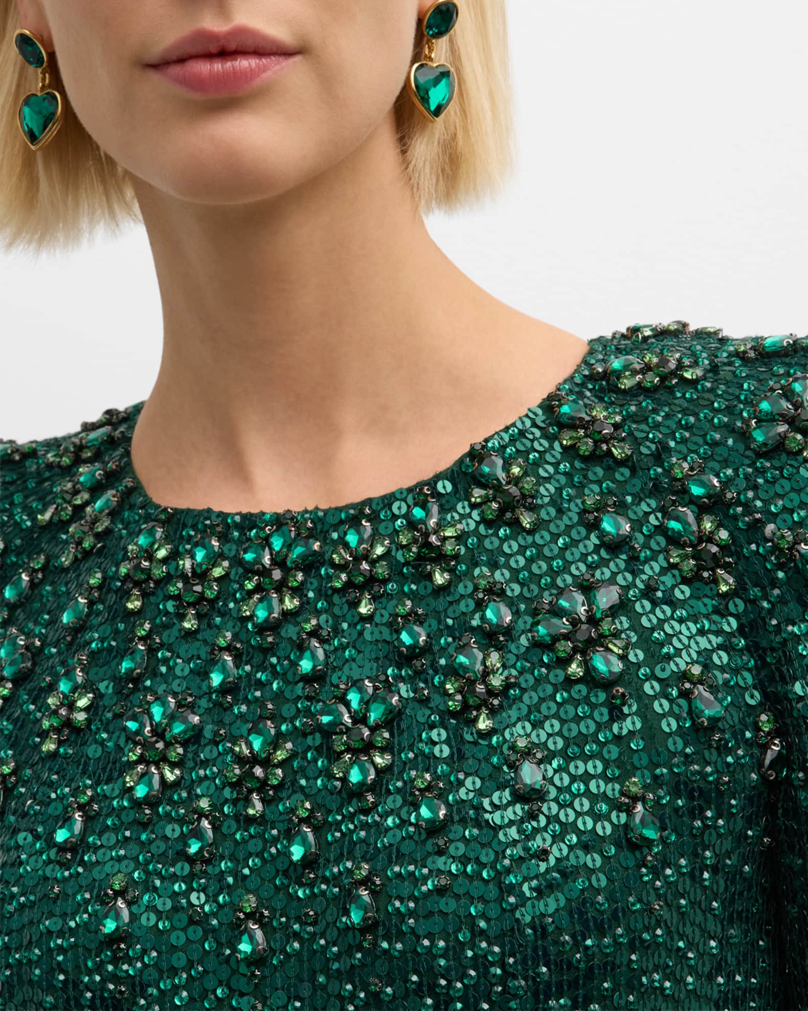 Georgia Sequin Gown with Crystal Embellishments