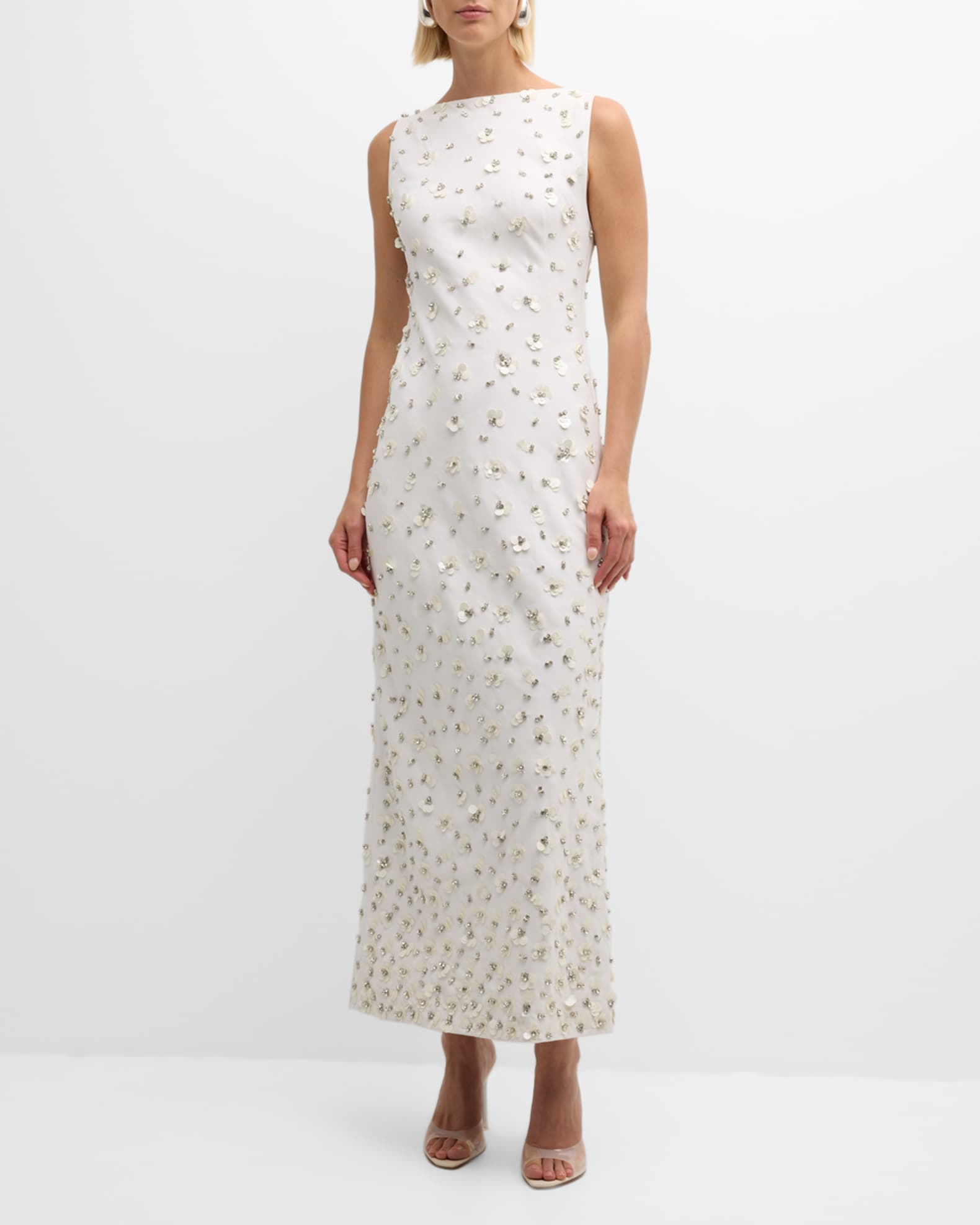 SIMKHAI Claudia Sequin & Rhinestone Maxi Dress | Neiman Marcus