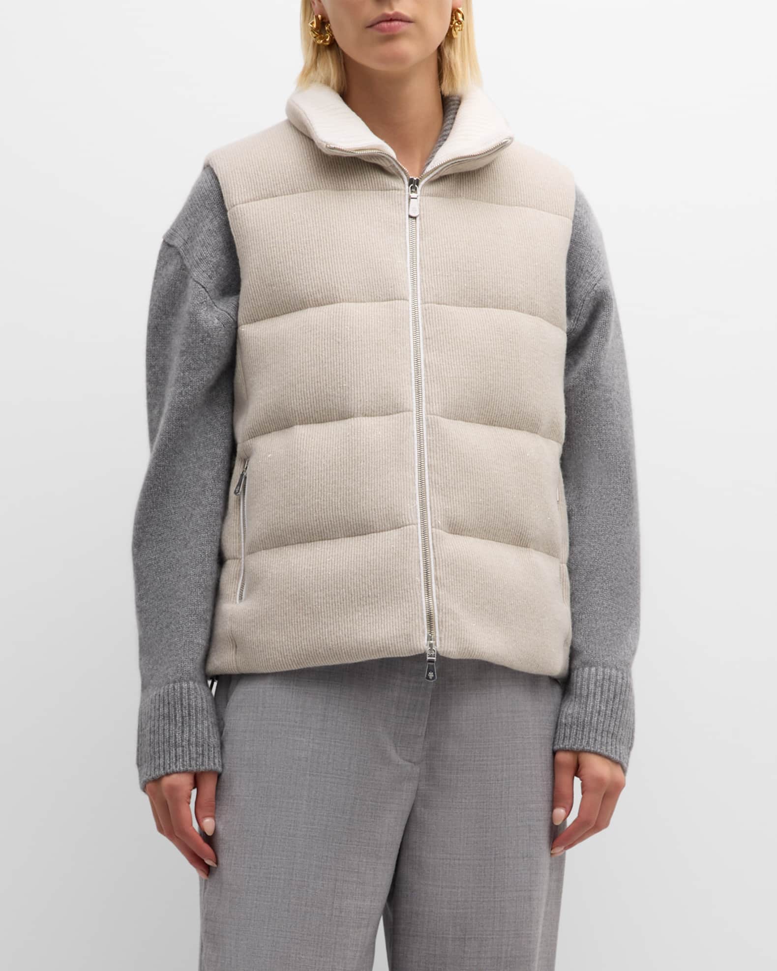 ジャケット・アウター fur docking hooded down vest Jordan Craig Men's YUKON FUR LINED NAVY BLUE PARKA VEST