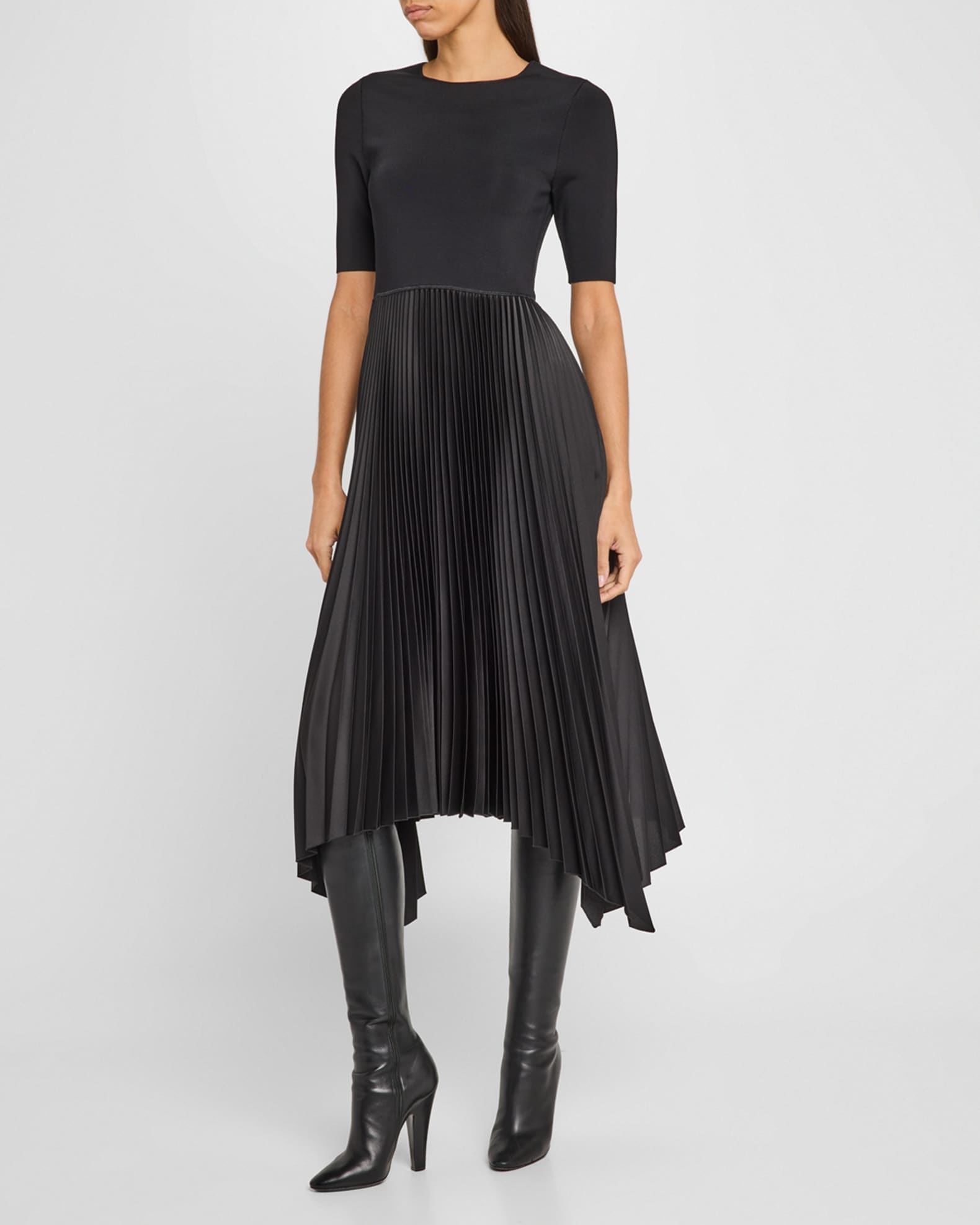 cotton blend handkerchief midi dress Embroidered Handkerchief Midi Dress (Women)