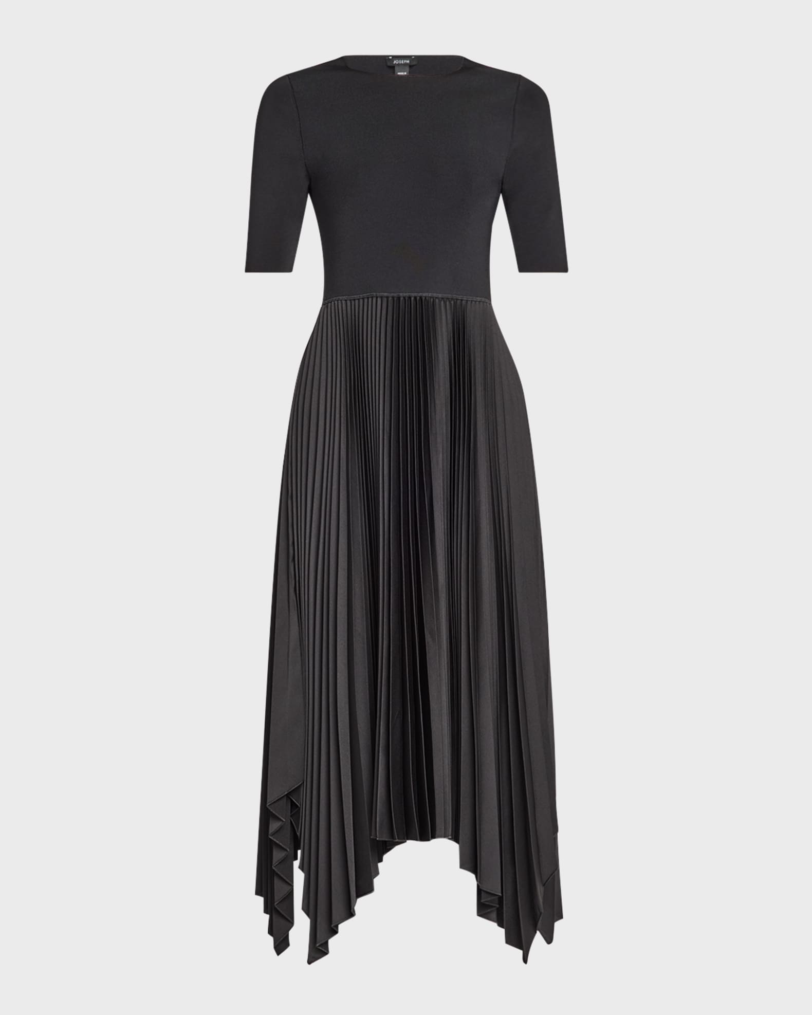 Darno Pleated Handkerchief Midi Dress 0