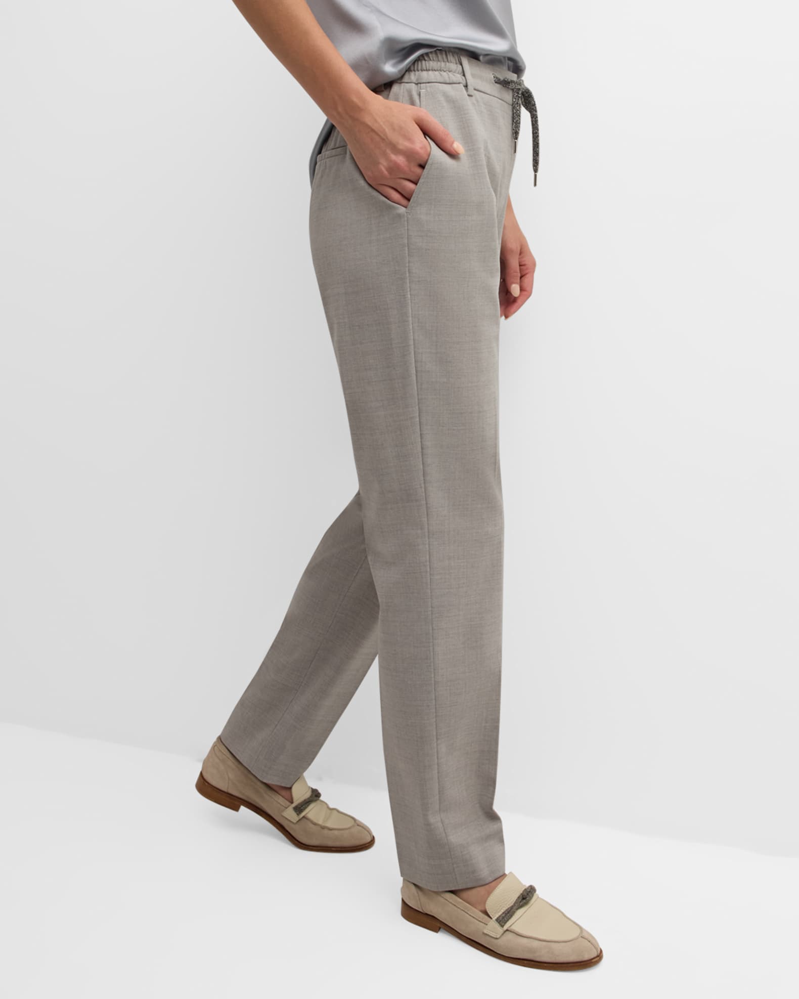 LIDNM（リドム）の「WOOL MILLED IVY PANTS（スラックス）」 - WEAR