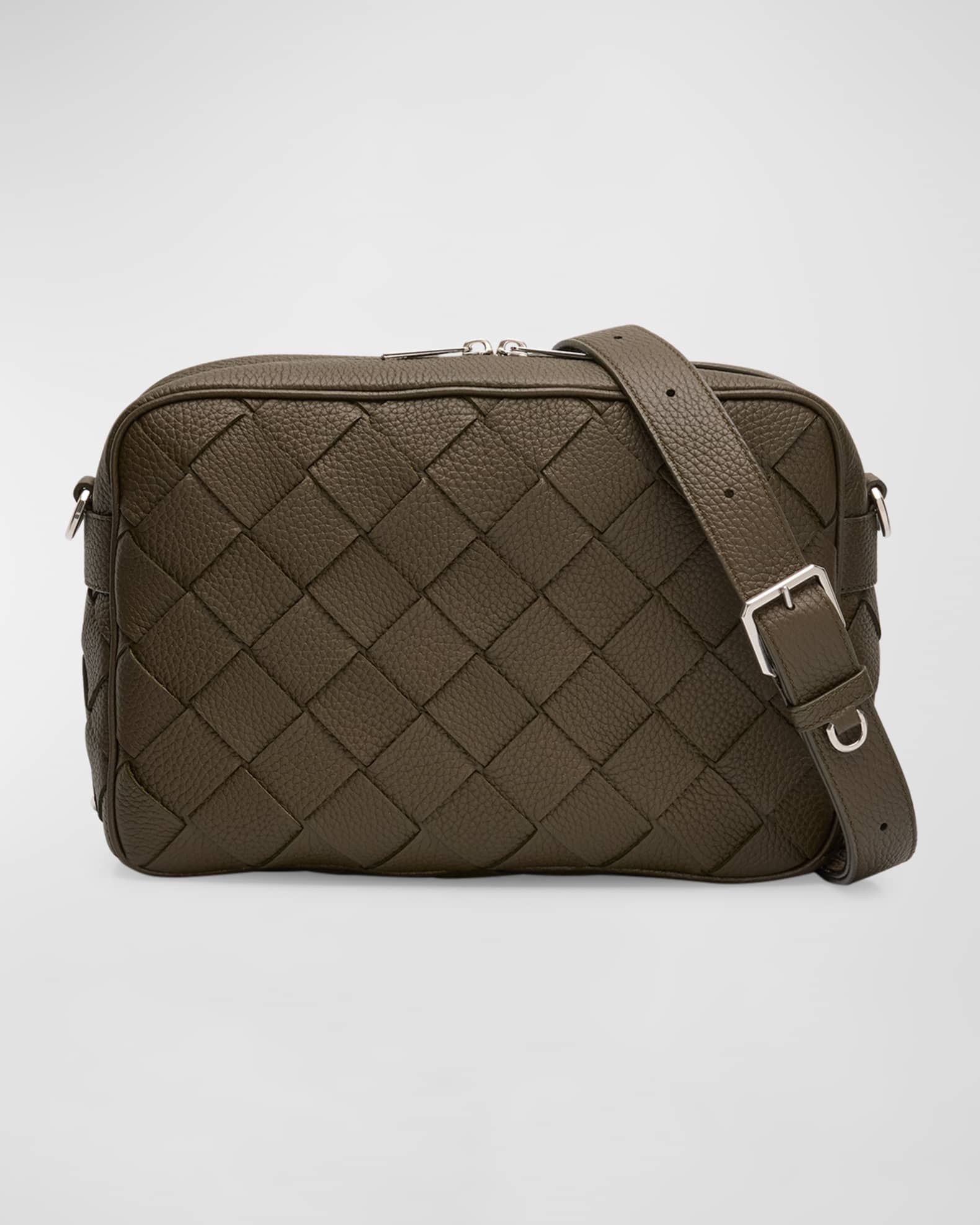 Bottega Veneta Men s Intrecciato Medium Crossbody Bag Neiman Marcus