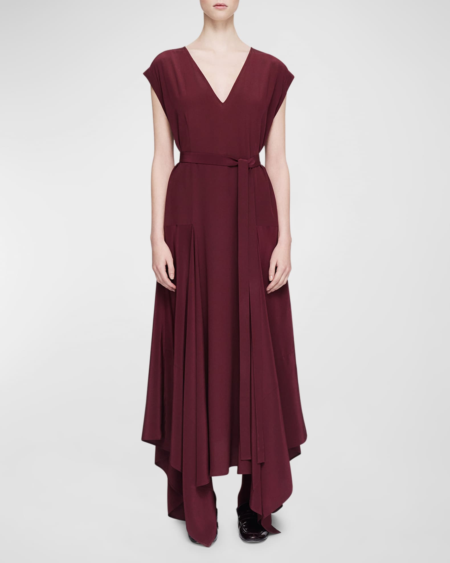 Goodman Handkerchief Silk Maxi Dress 0