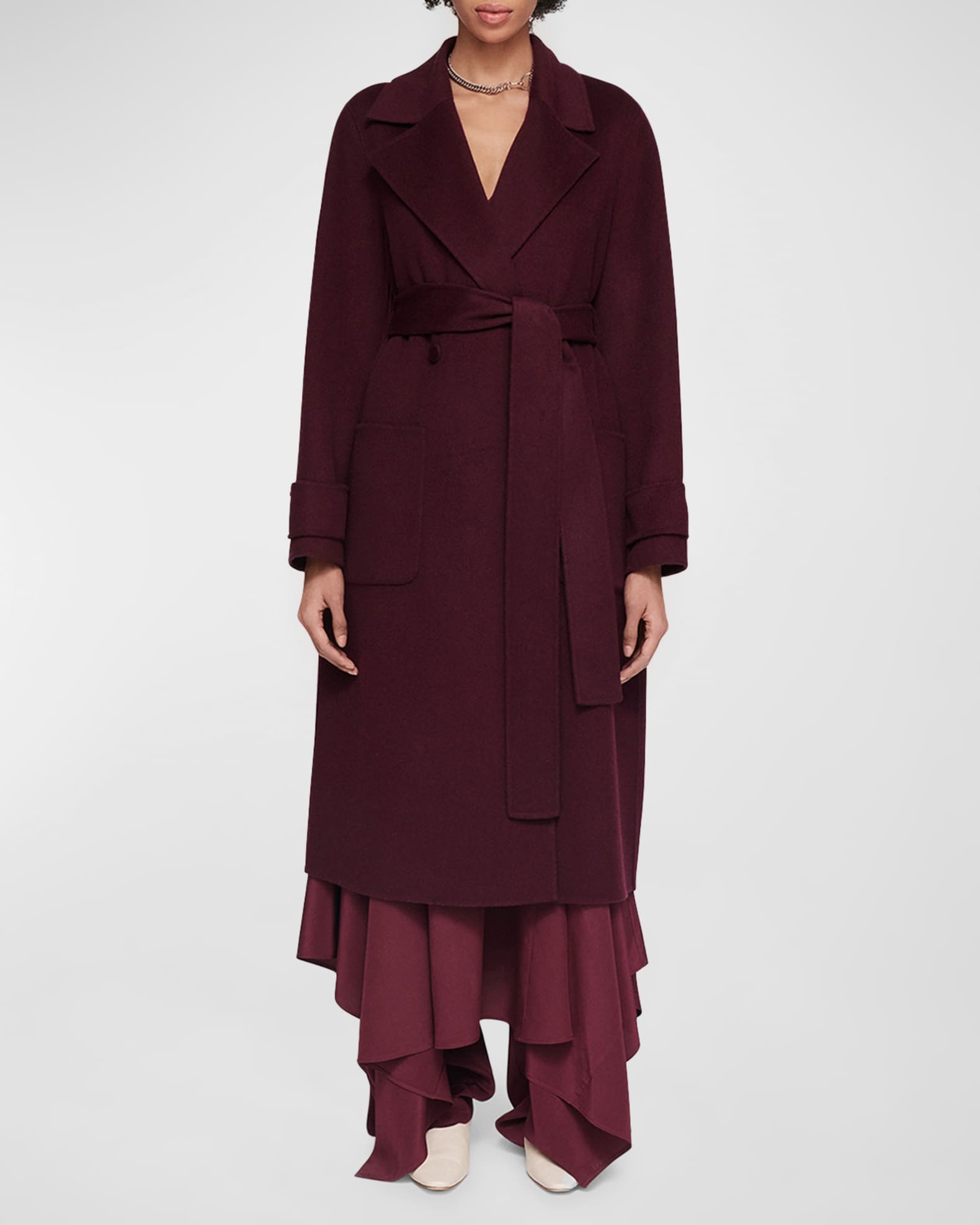 Arline Double-Face Wool-Cashmere Coat 1