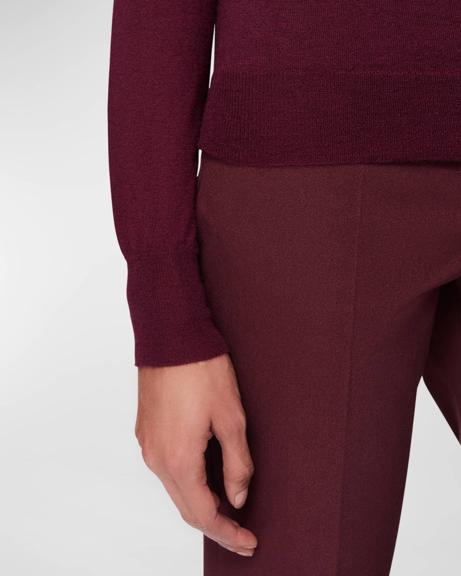 Essential Mock Neck Cashmere Sweater main image 0
