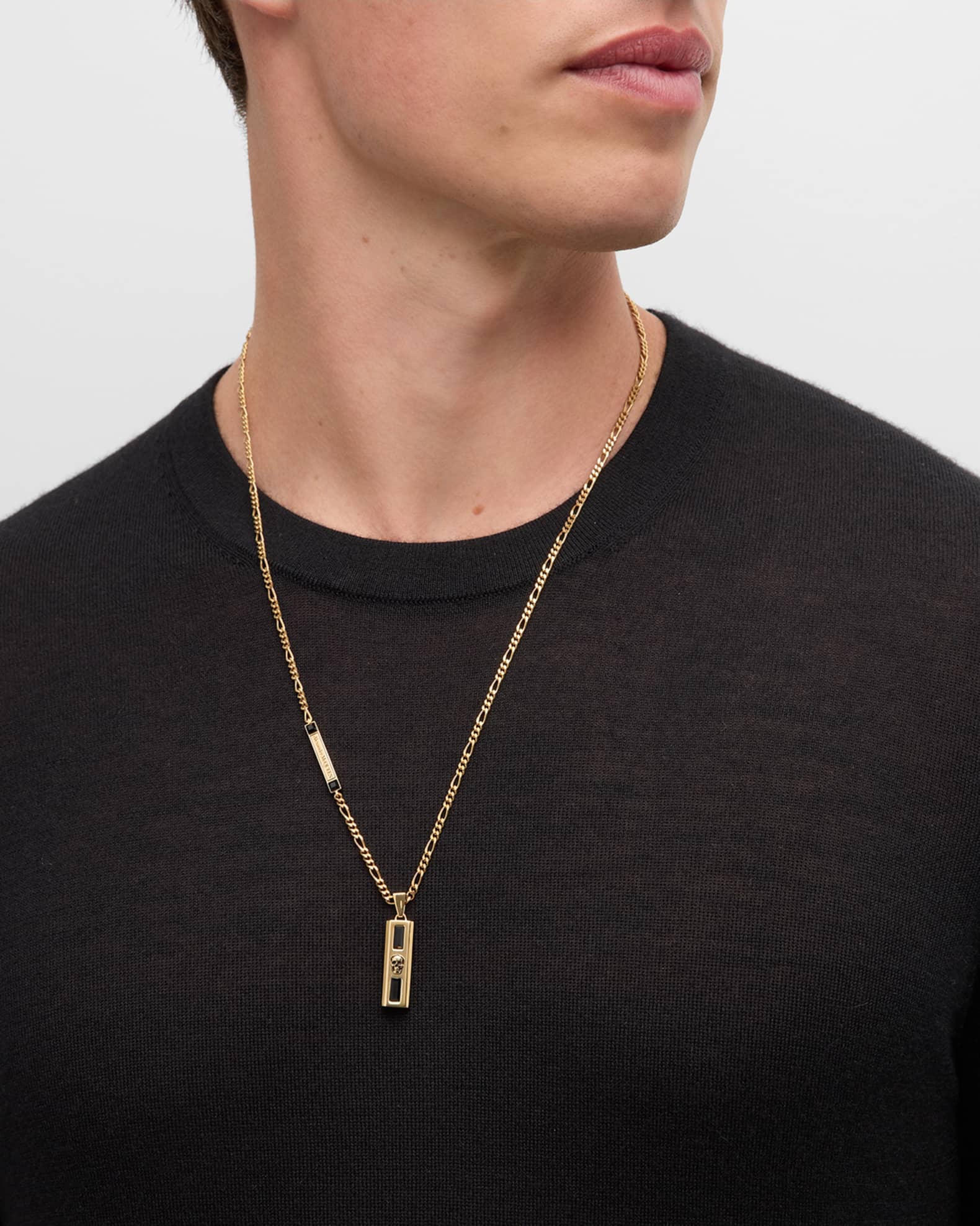 Men's Twin Jewel Necklace 1
