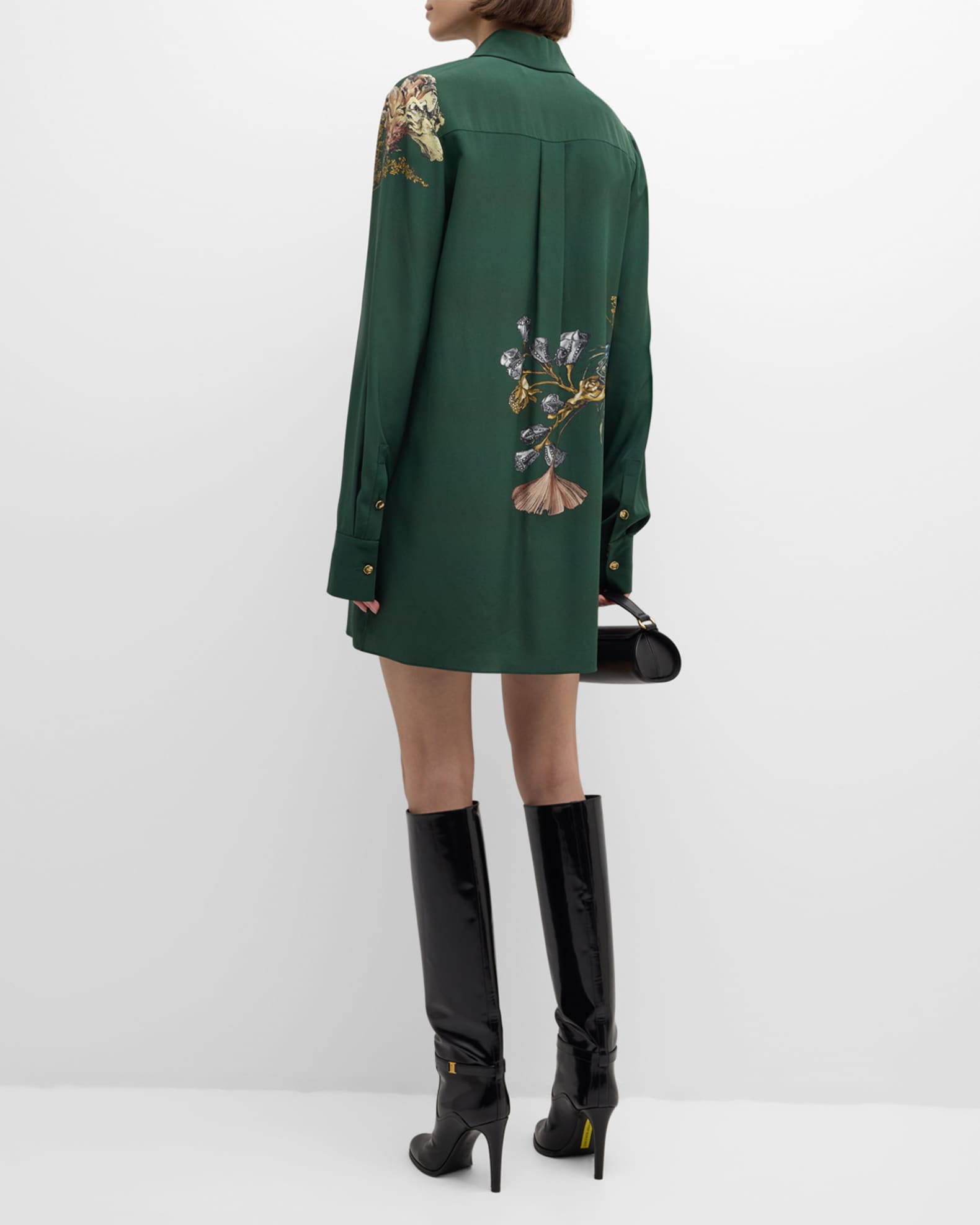 Jason Wu Collection Forest Floral Printed Shirtdress Neiman Marcus