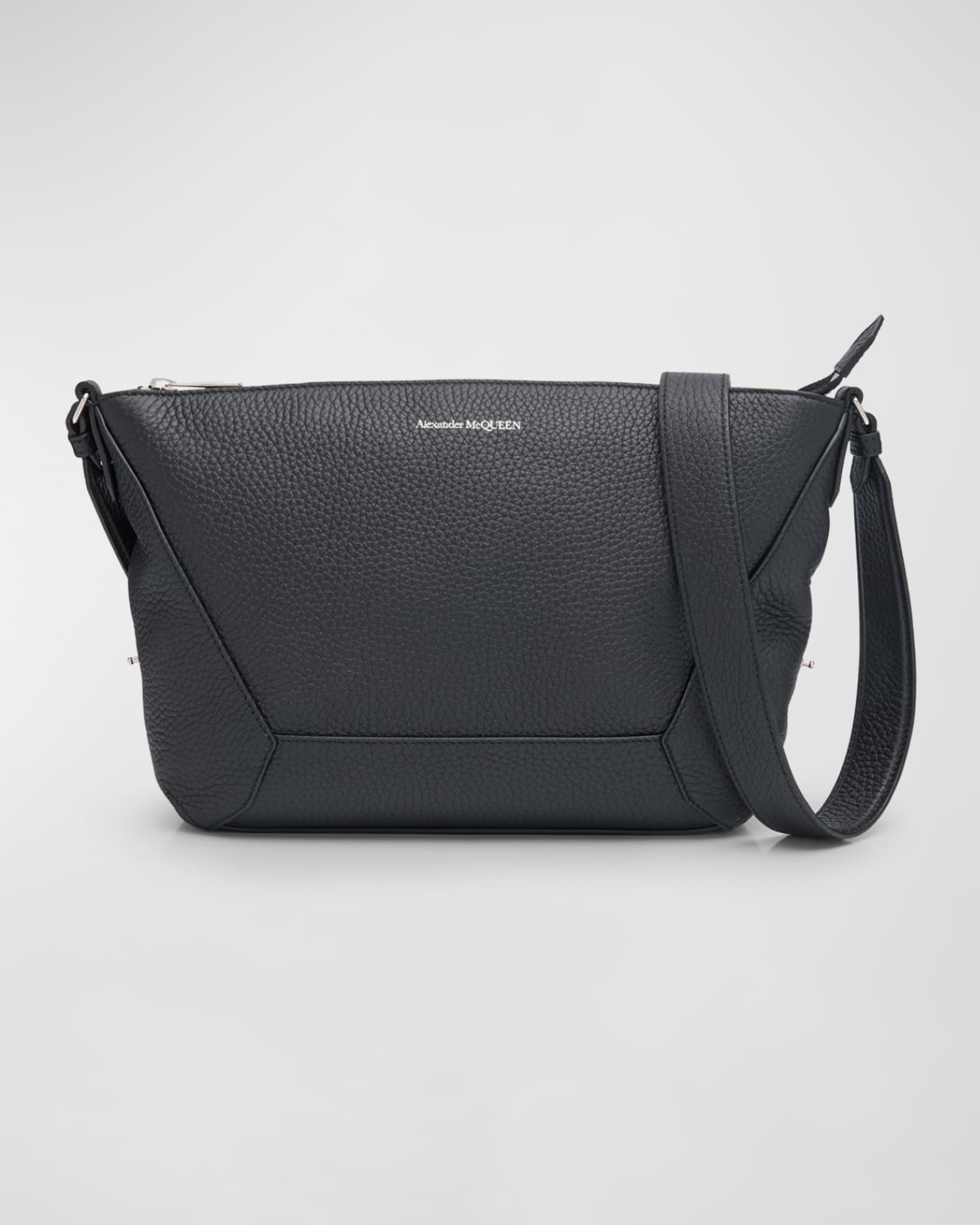 Alexander McQueen Men s Leather Crossbody Bag Neiman Marcus
