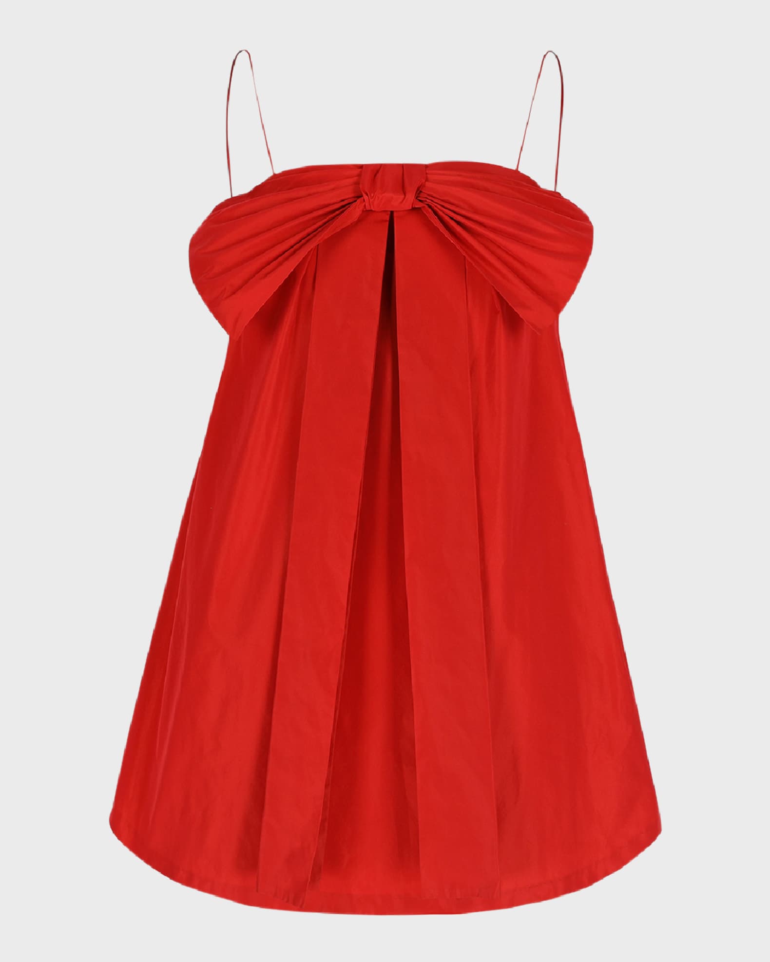 Bow Strapless Babydoll Mini Dress 0