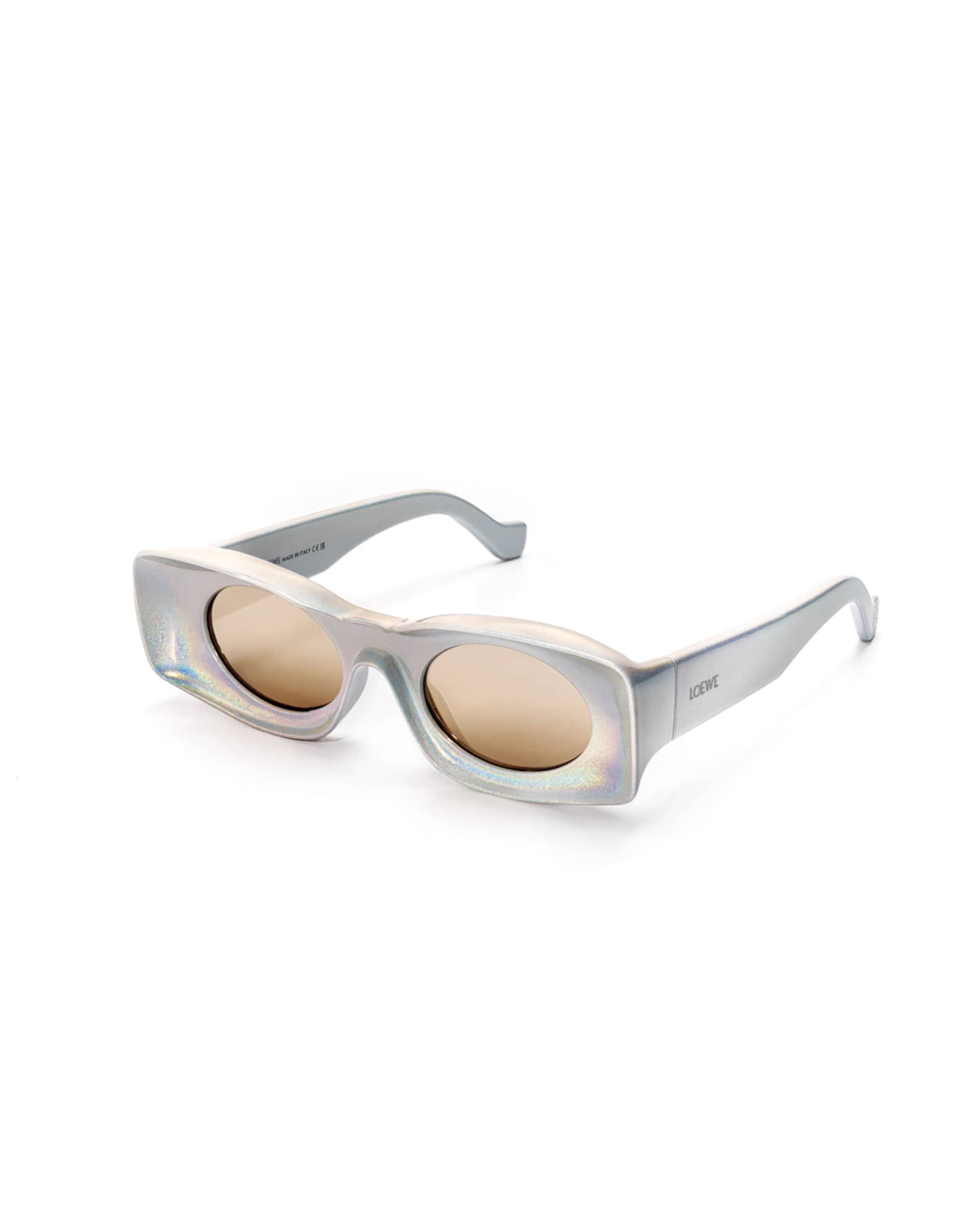 Loewe Men's Holographic Thin Geometric Sunglasses | Neiman