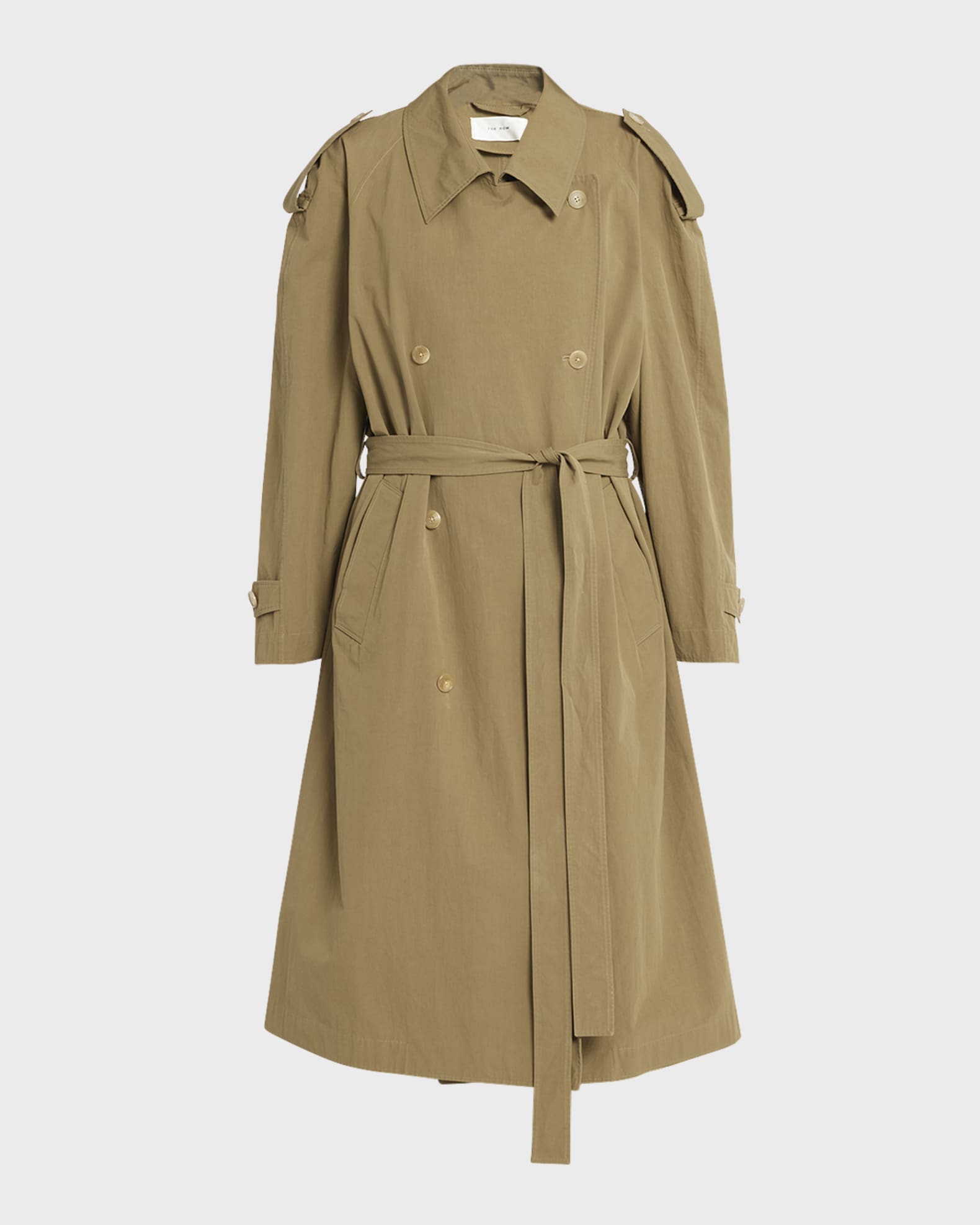 THE ROW Denver Belted Long Trench Coat Neiman Marcus