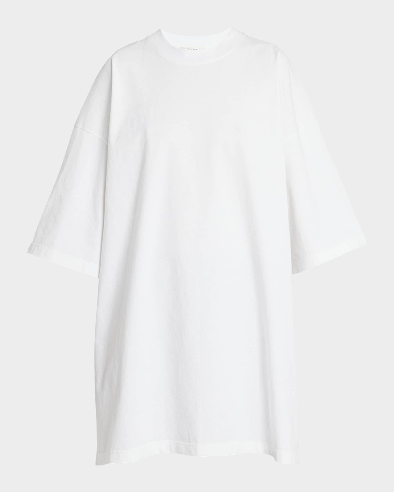 THE ROW Isha Oversized Short-Sleeve Cotton Top