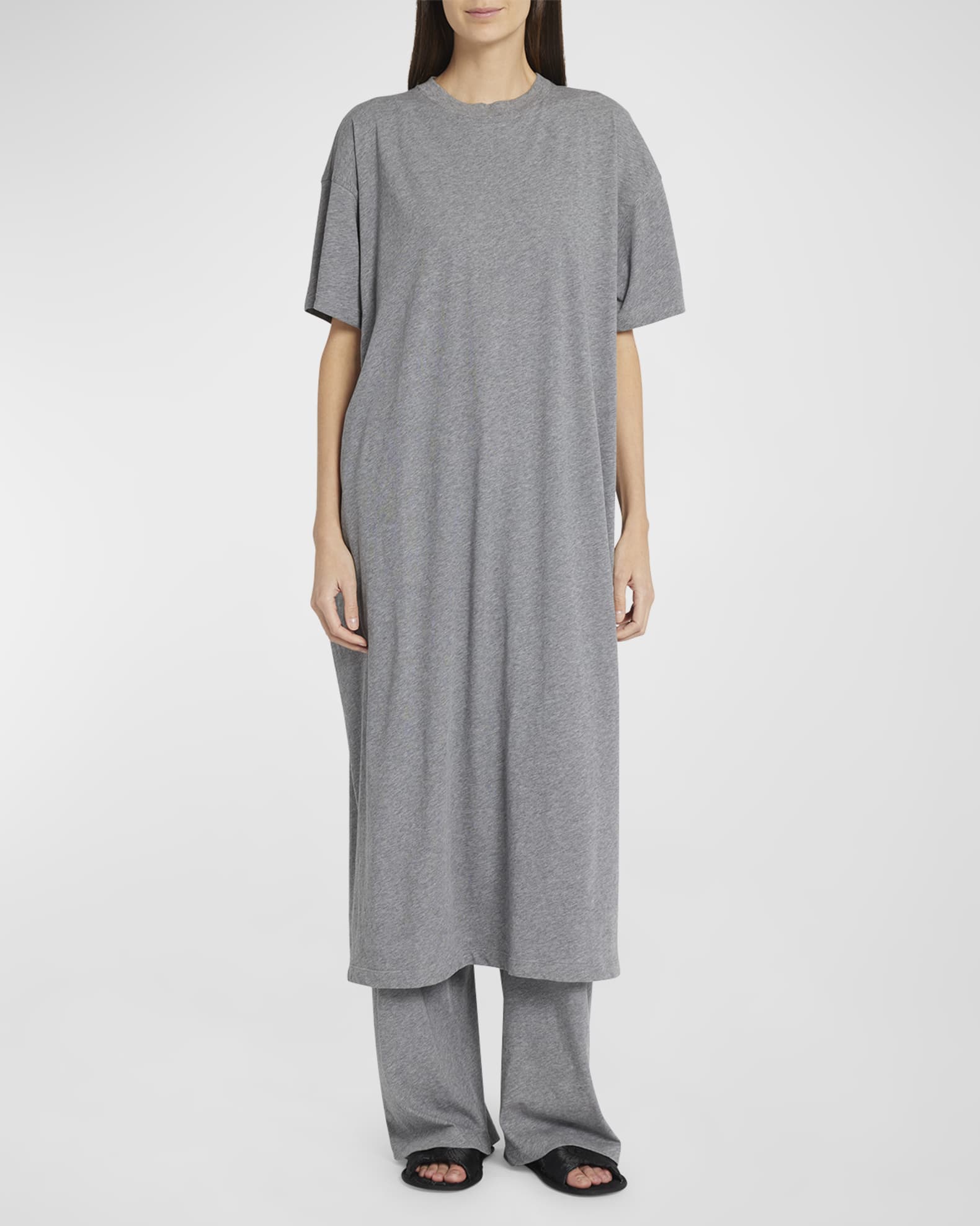 Cotton t shirt dress long outlet