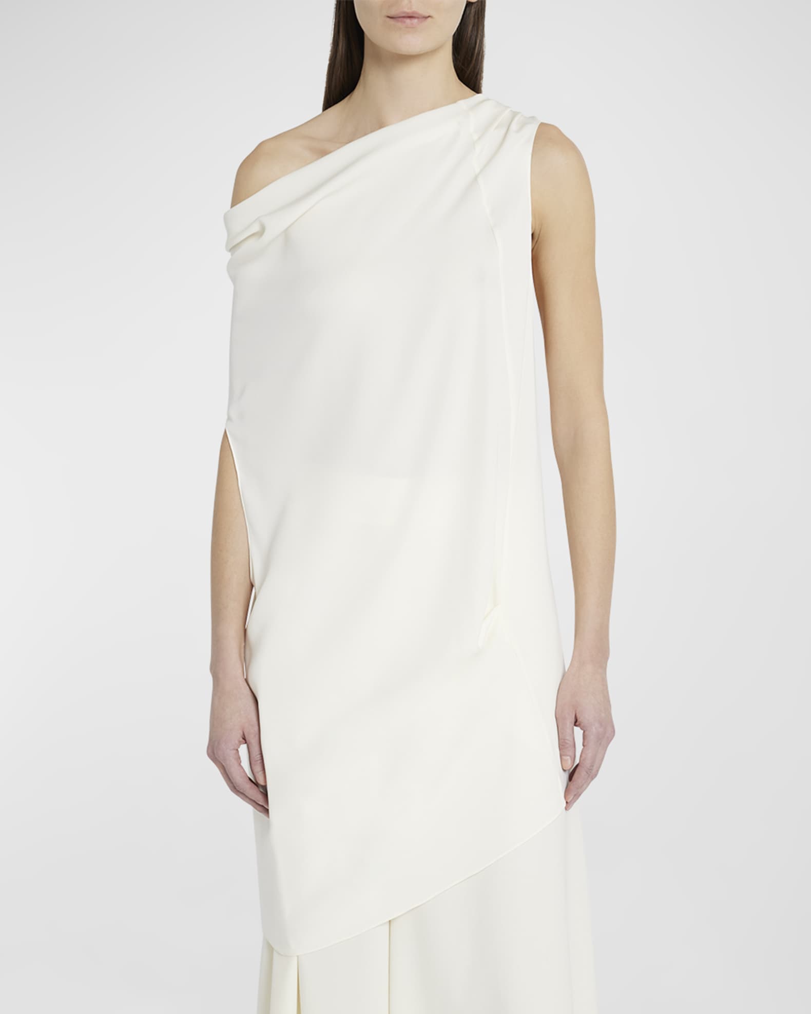 One Shoulder Top The Drop Anupa Cotton One-shoulder Cropped Top