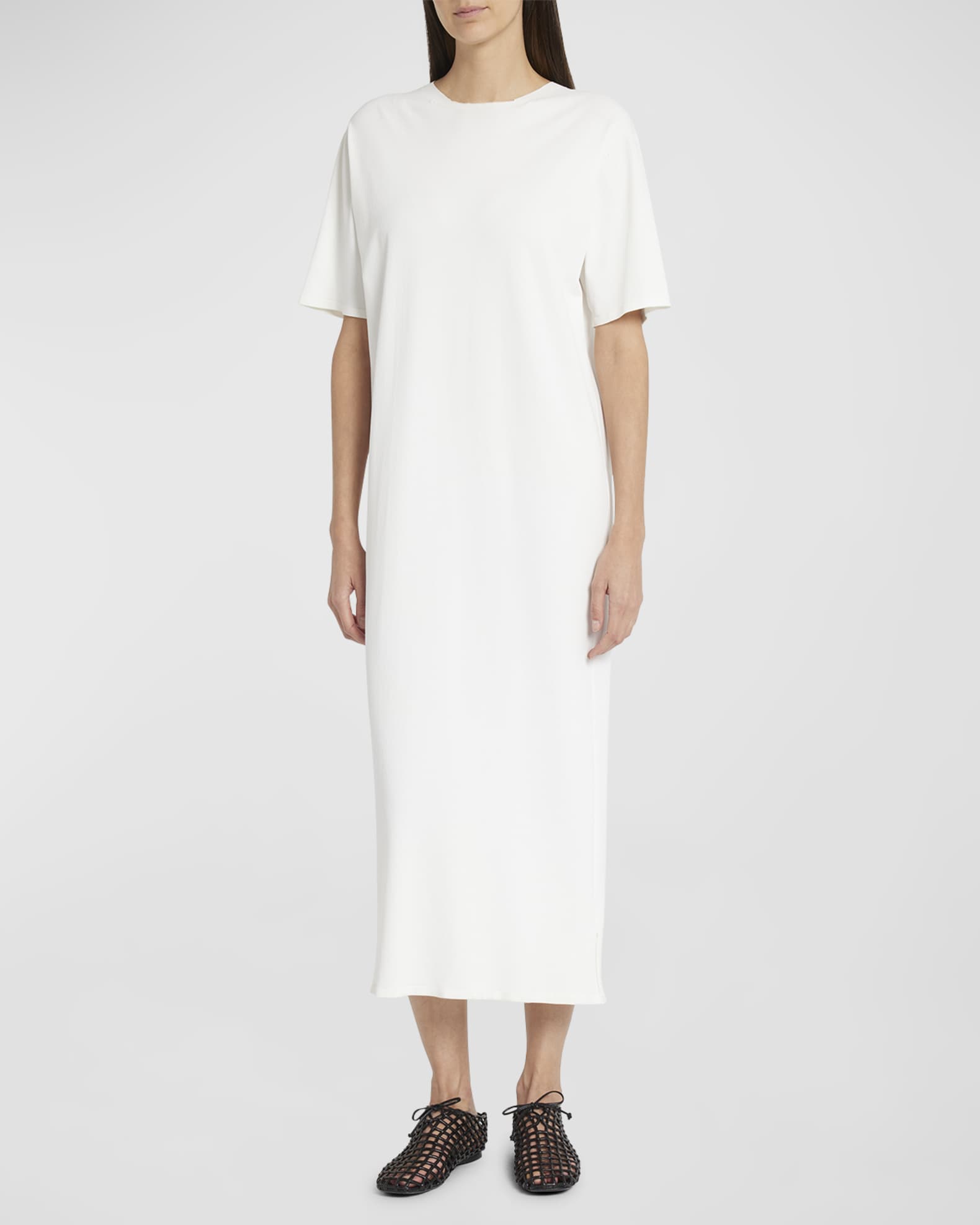 The Row White Gitu Maxi Dress