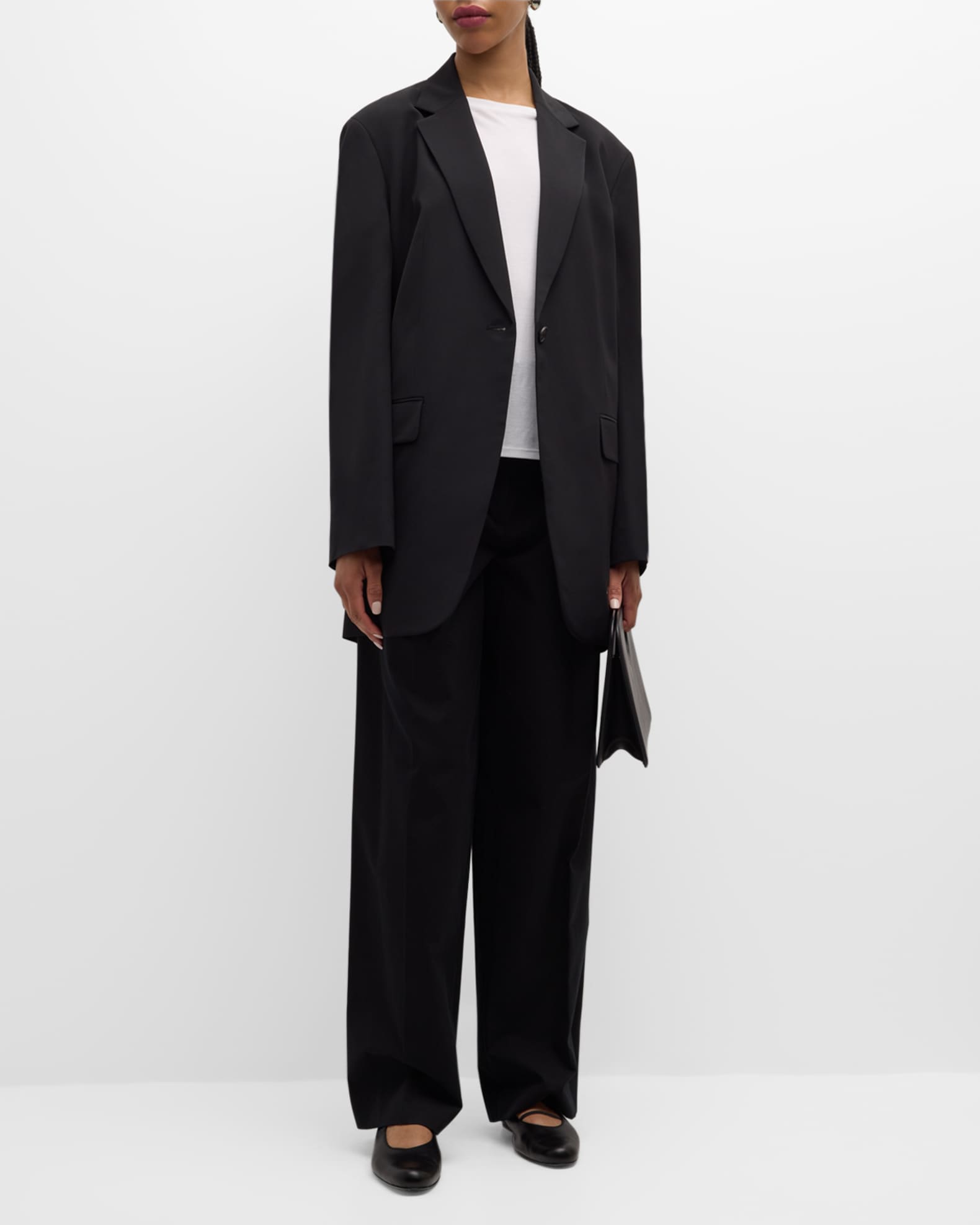 Obine Oversized Single-Breasted Jacket 1