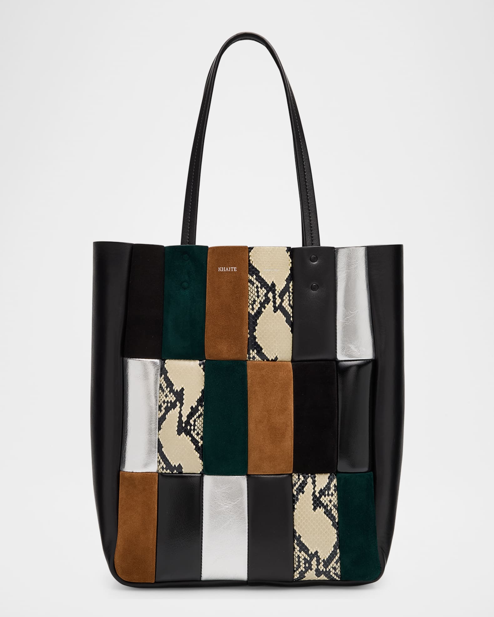 Zoe Multicolor Patchwork Leather Tote Bag 0