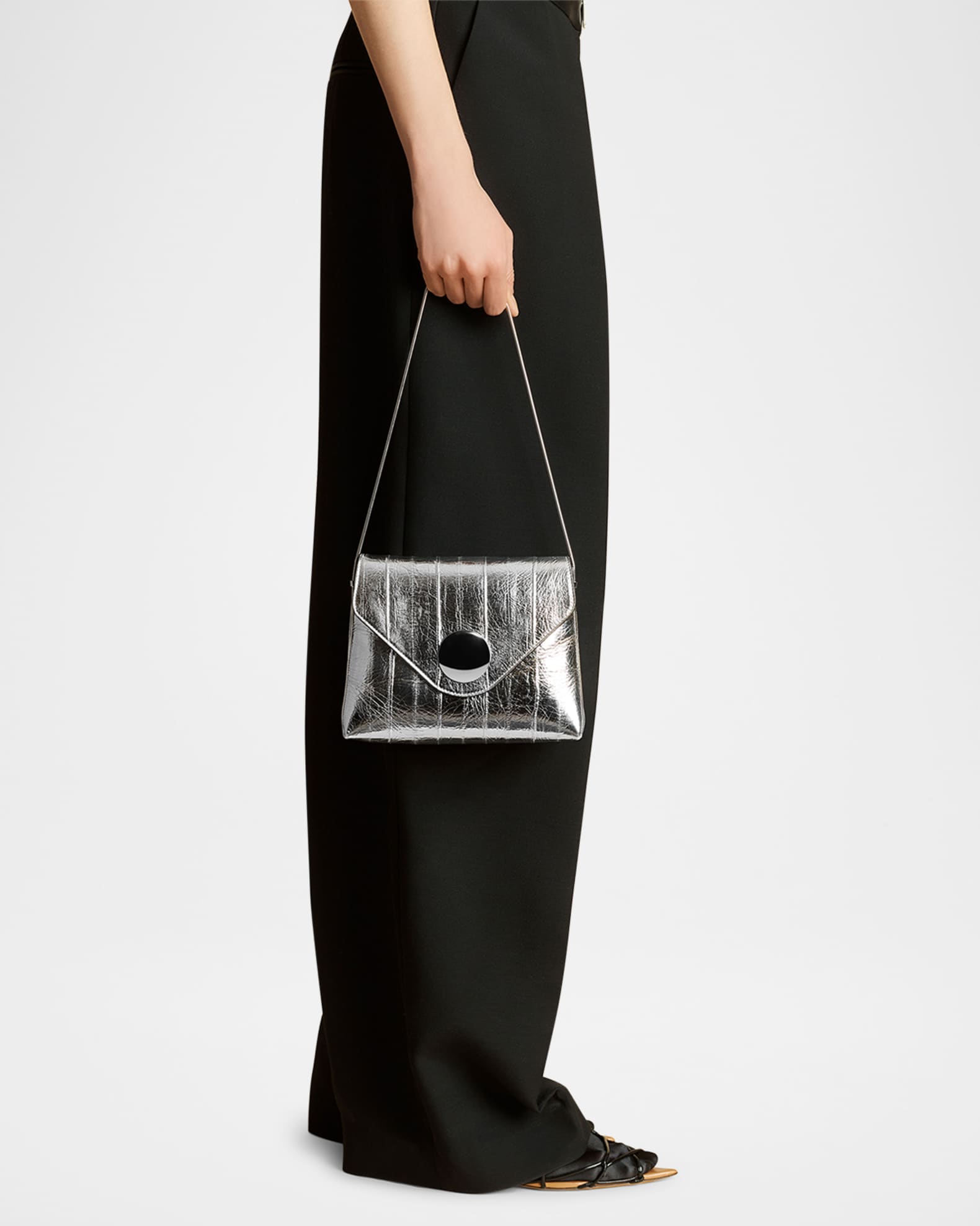 Bobbi Envelope Flap Eel-Embossed Shoulder Bag 1