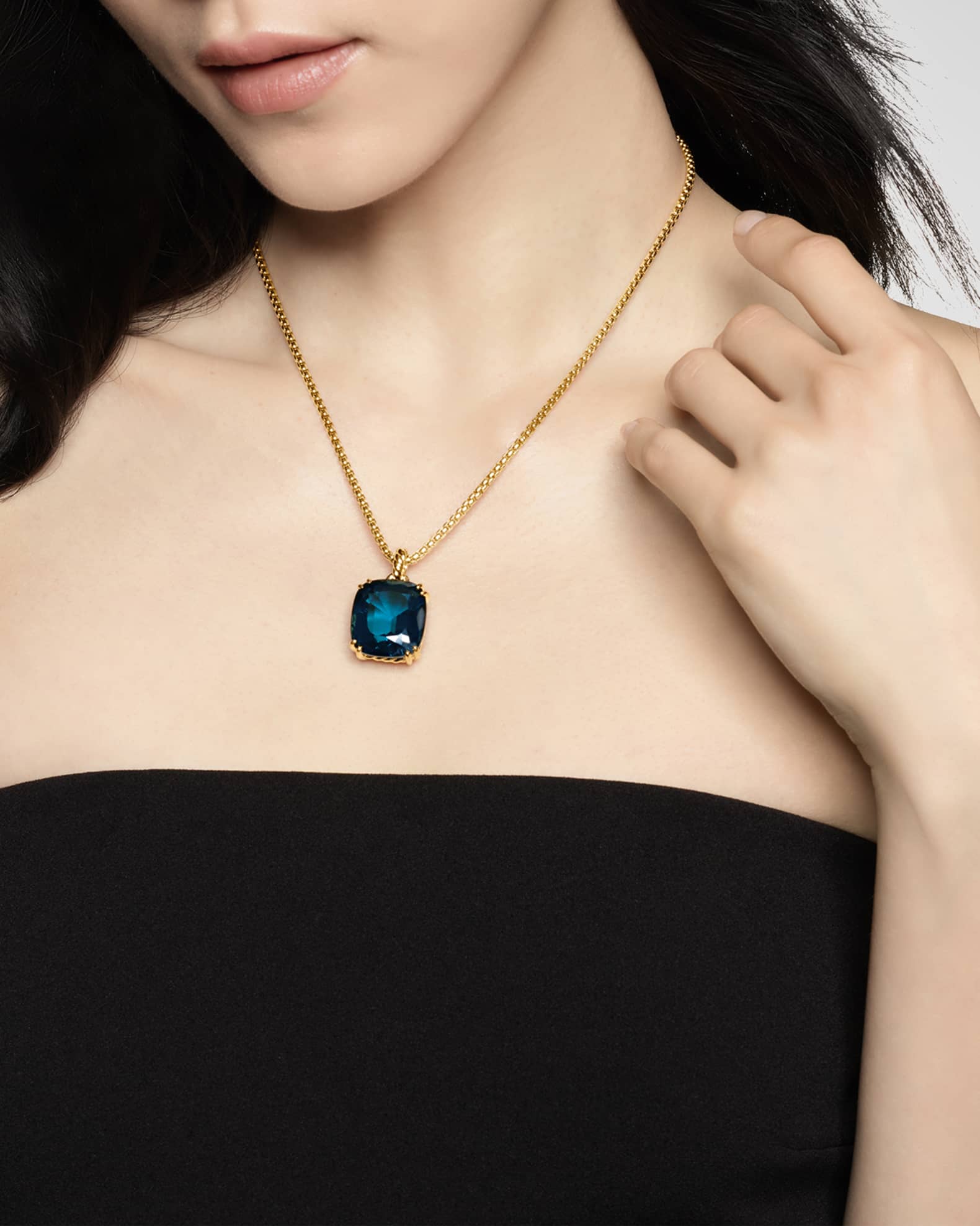 Marbella Enhancer with Gemstones in 18K Gold 1