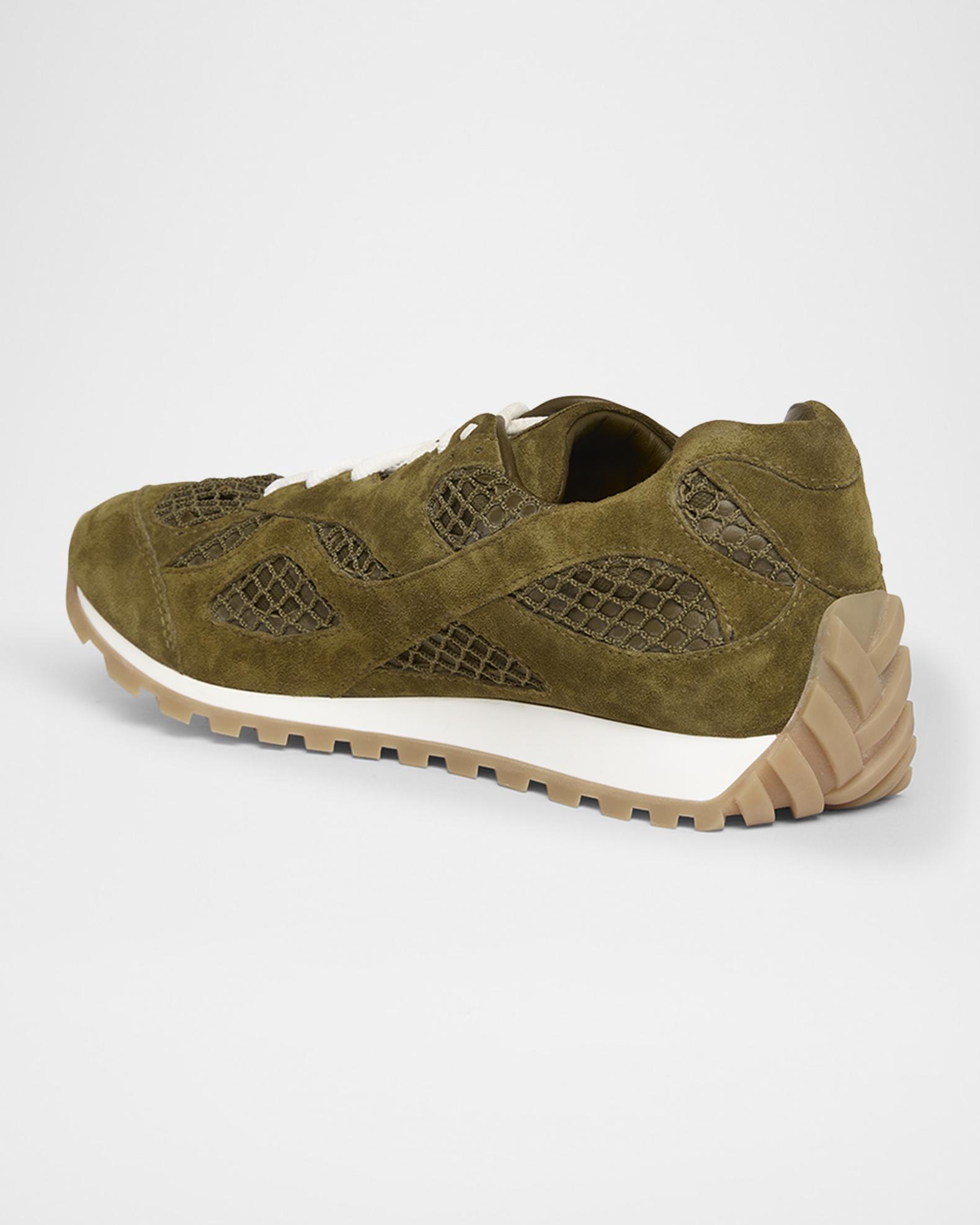 Bottega Veneta Orbit Suede Mesh Runner Sneakers | Neiman Marcus display picture 3