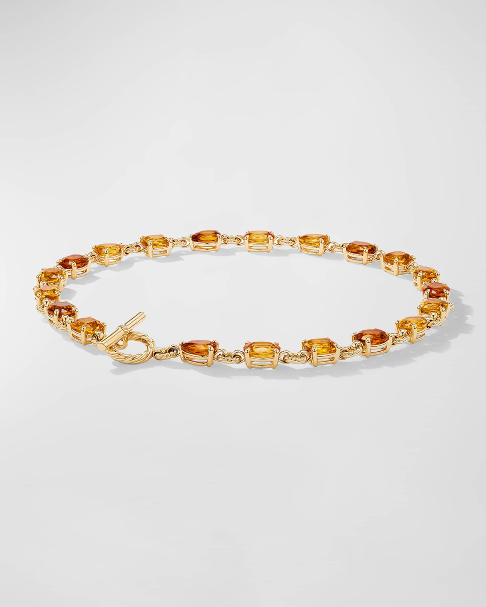 Marbella Necklace with Gemstones in 18K Gold, 19"L 1