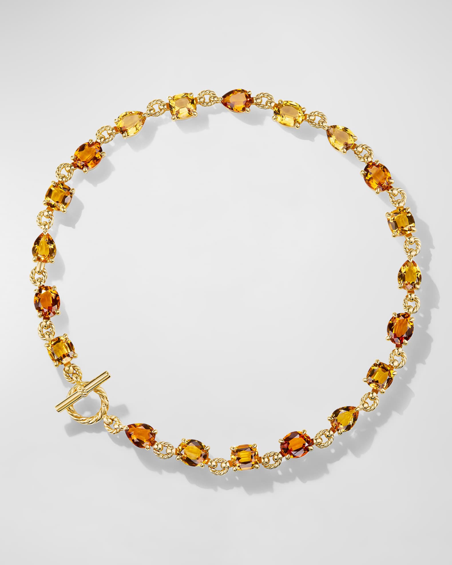 Marbella Necklace with Gemstones in 18K Gold, 19"L 0