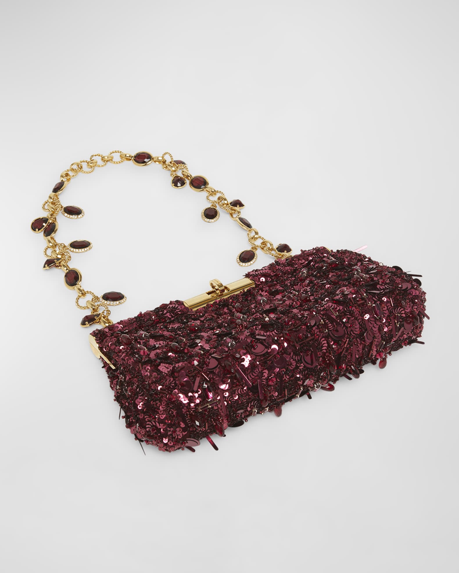 Dolce&Gabbana Marlene Sequined Clutch Bag | Neiman Marcus