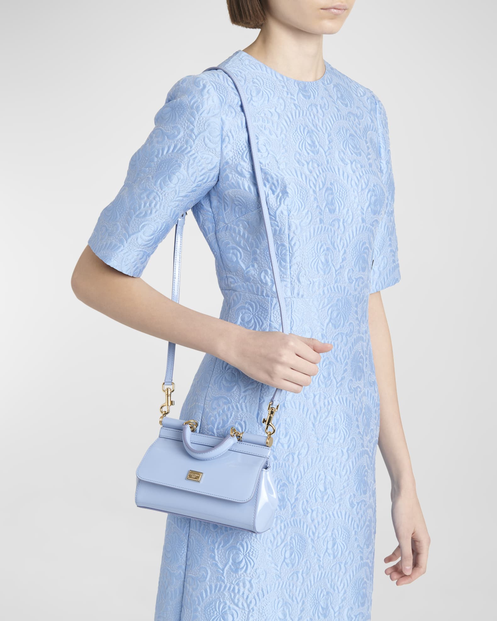 Sicily Mini Patent Leather Crossbody Bag