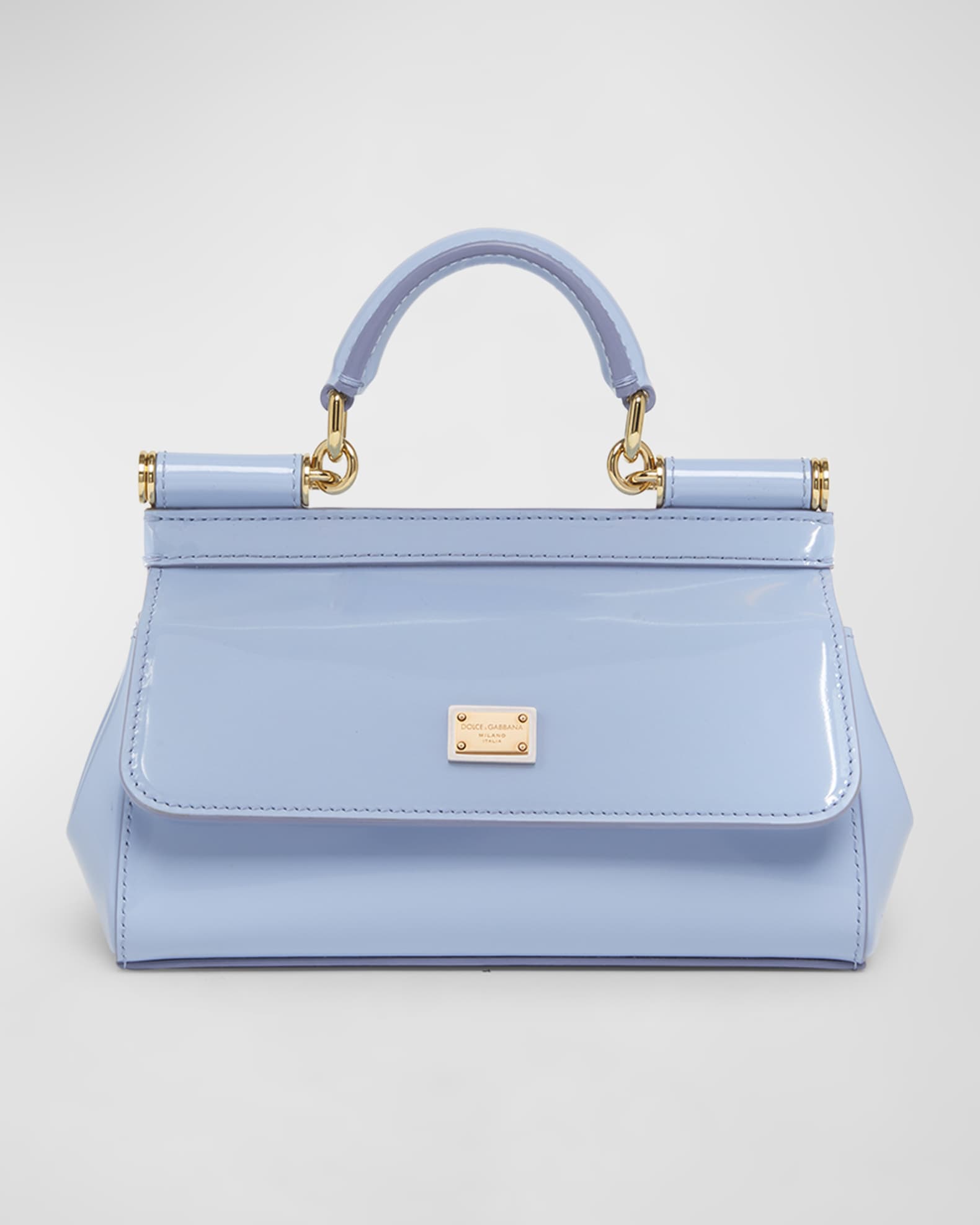 Dolce Gabbana Sicily Mini Patent Leather Crossbody Bag Neiman Marcus