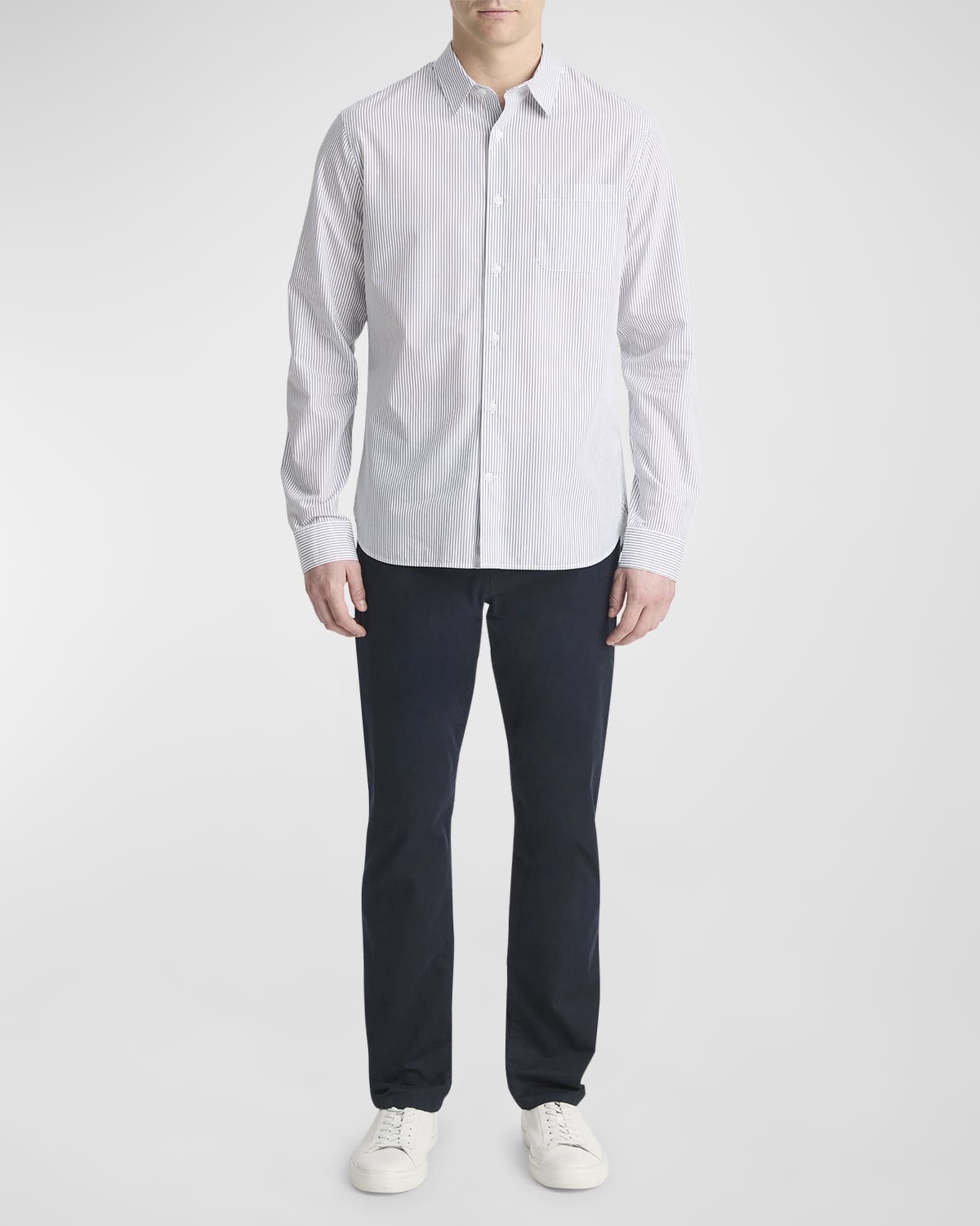 Men's Basin Stripe Sport Shirt - Thumbnail 2